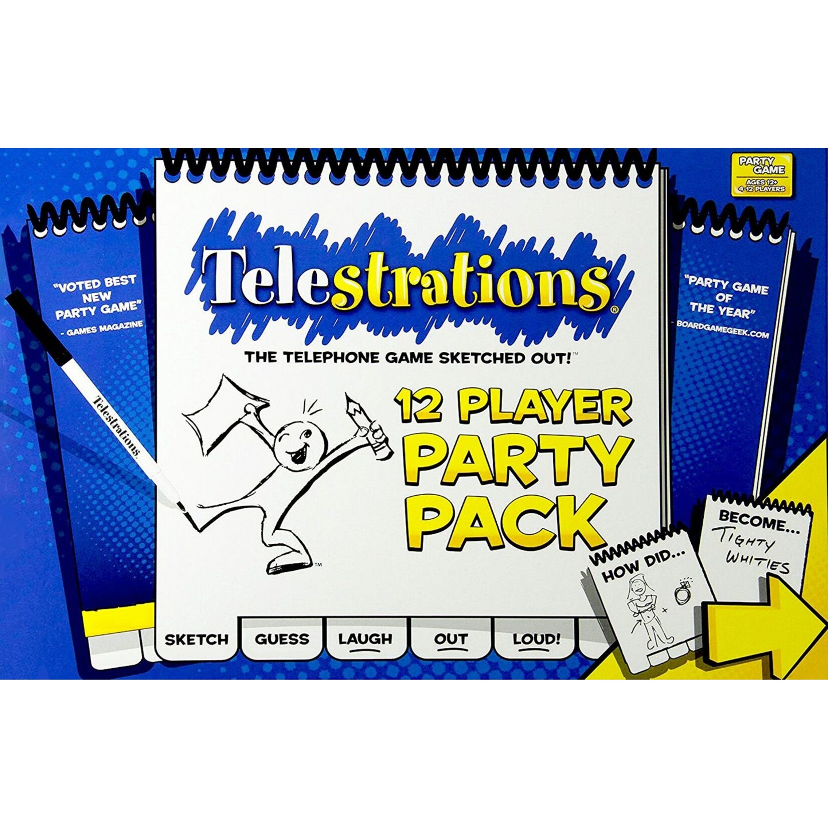 The Op Games (USAOPOLY) Telestrations 12 Player Party Pack