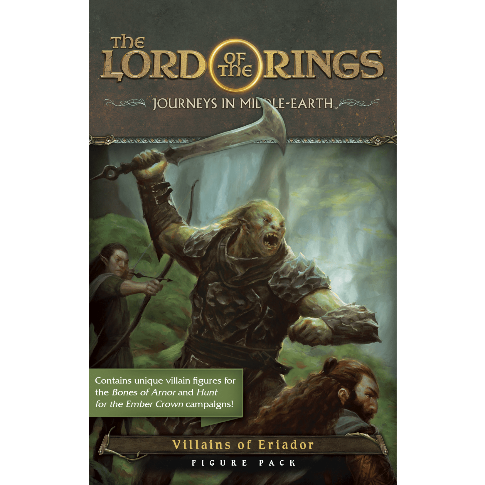 Fantasy Flight Games Lord of the Rings: Journeys In Middle Earth: Villains of Eriador Figure Pack