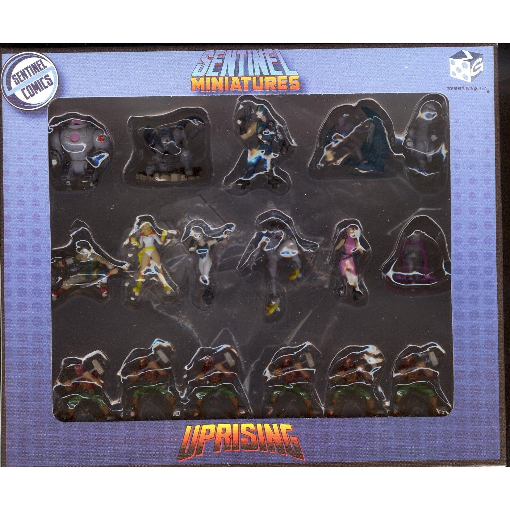 Sentinels Tactics: Uprising Miniatures expansion