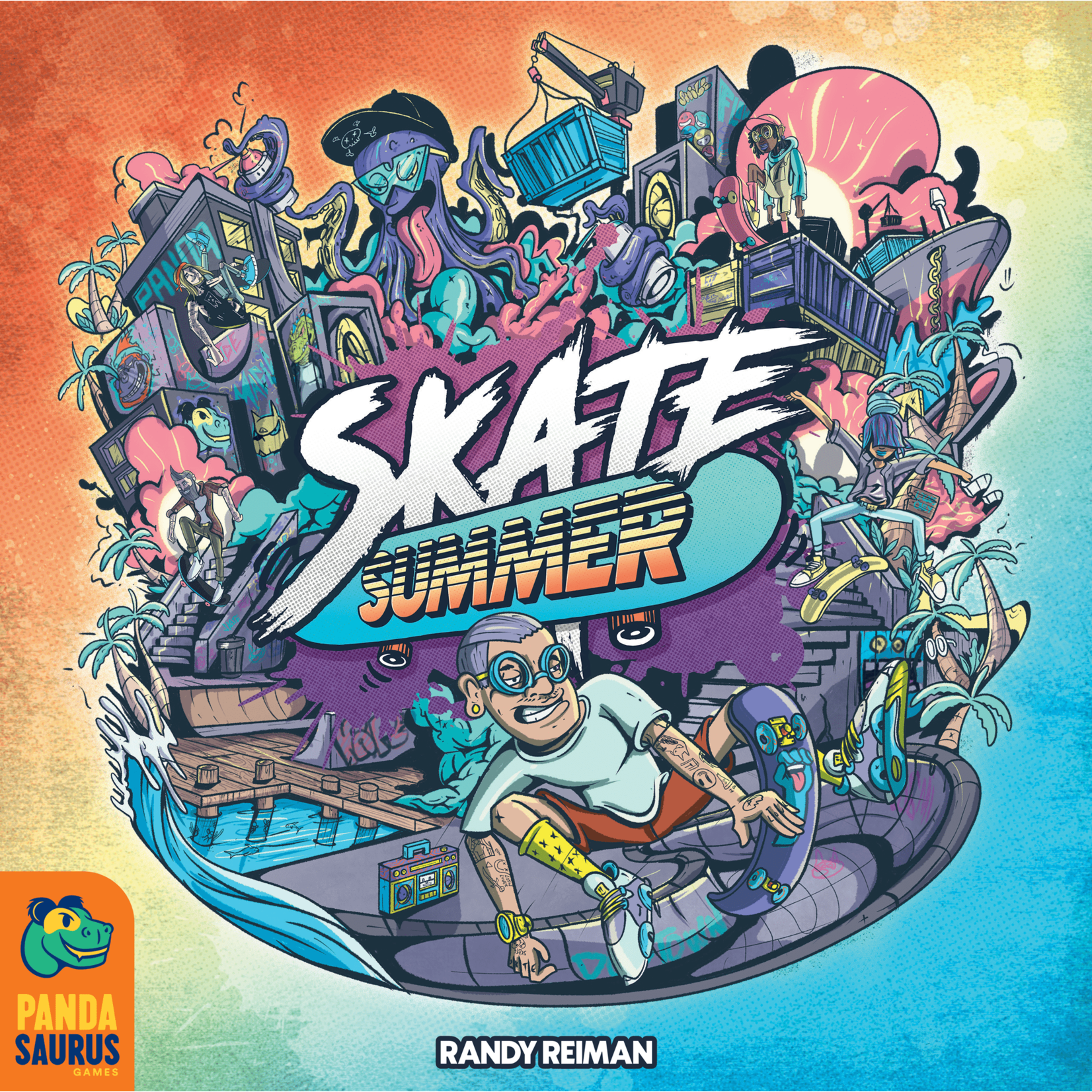 Pandasaurus Skate Summer