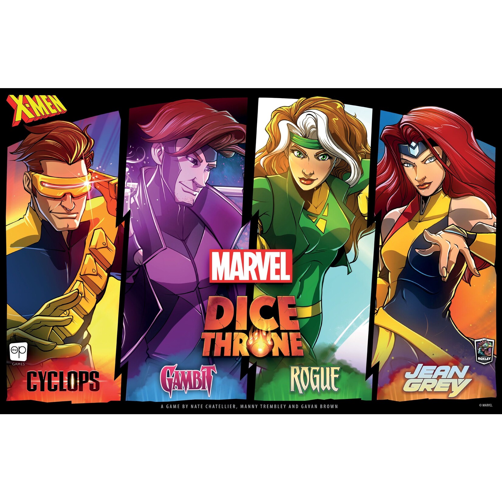 The Op Games (USAOPOLY) Dice Throne: Marvel: X-Men Box 2 Lovers (Cyclops, Jean Grey, Gambit, and Rogue)