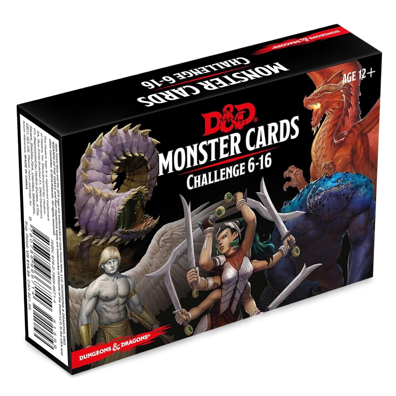 Wizards of the Coast D&D, 5e: Spellbook Cards- Monsters 6-16 Deck