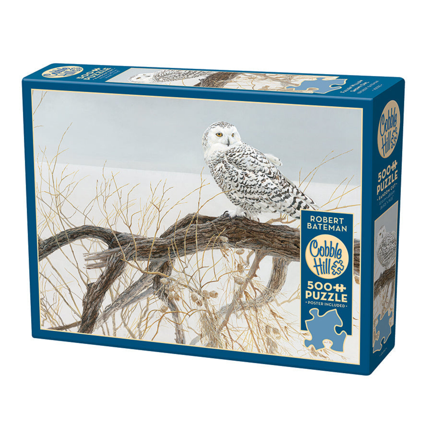 Cobble Hill Fallen Willow - Snowy Owl 500pc Puzzle