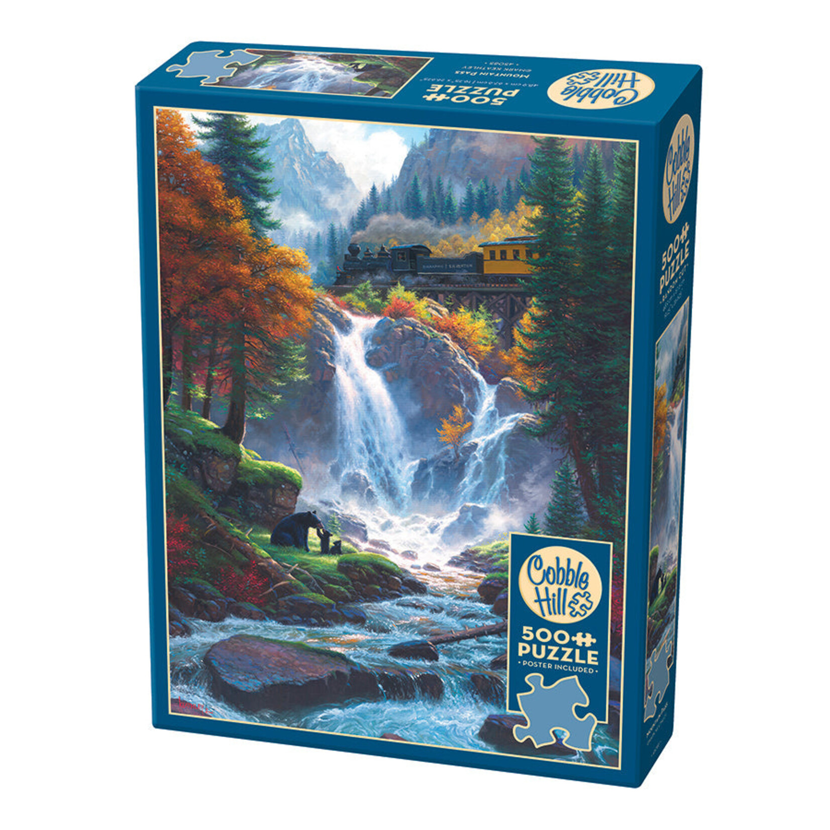 Cobble Hill Mountain Pass (Bear/Cubs/Train) (500pc)