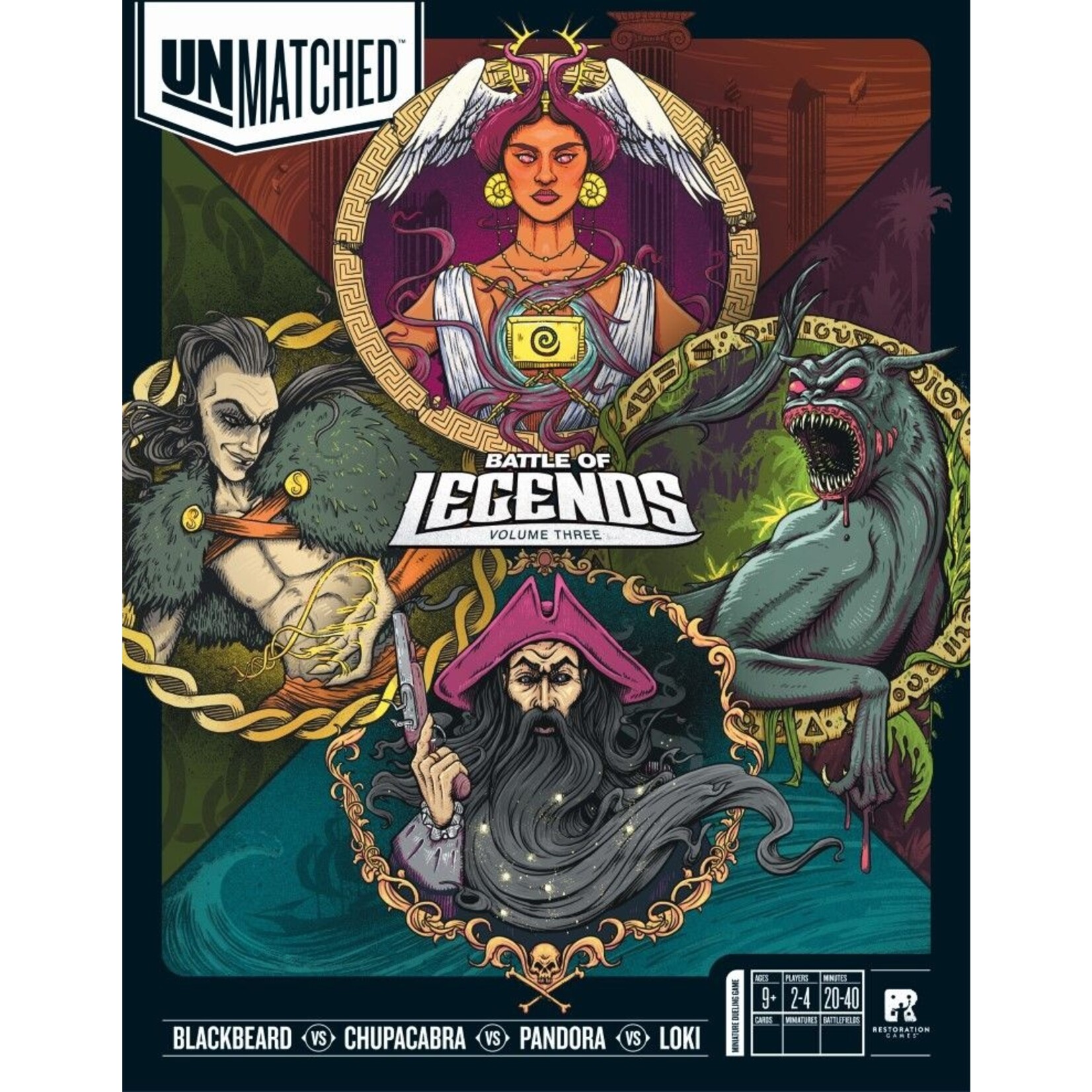 Restoration Games Unmatched: Battle of Legends Volume 3