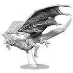 Wizkids D&D Nolzur's Marvelous Miniatures: Unpainted Minis- Adult Silver Dragon