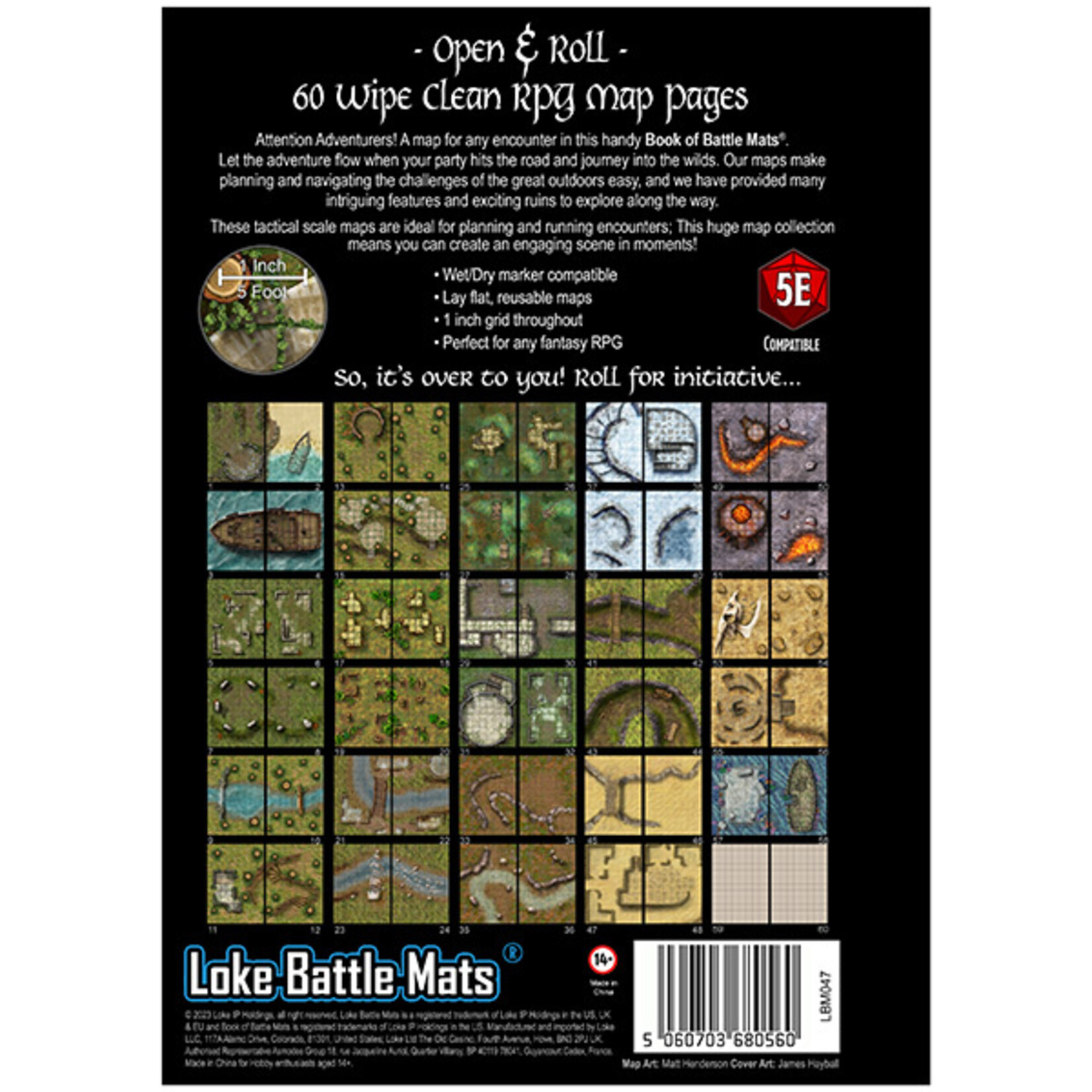 Loke Battle Mats Battle Mat: Big Book of Battle Mats- Wrecks & Ruins