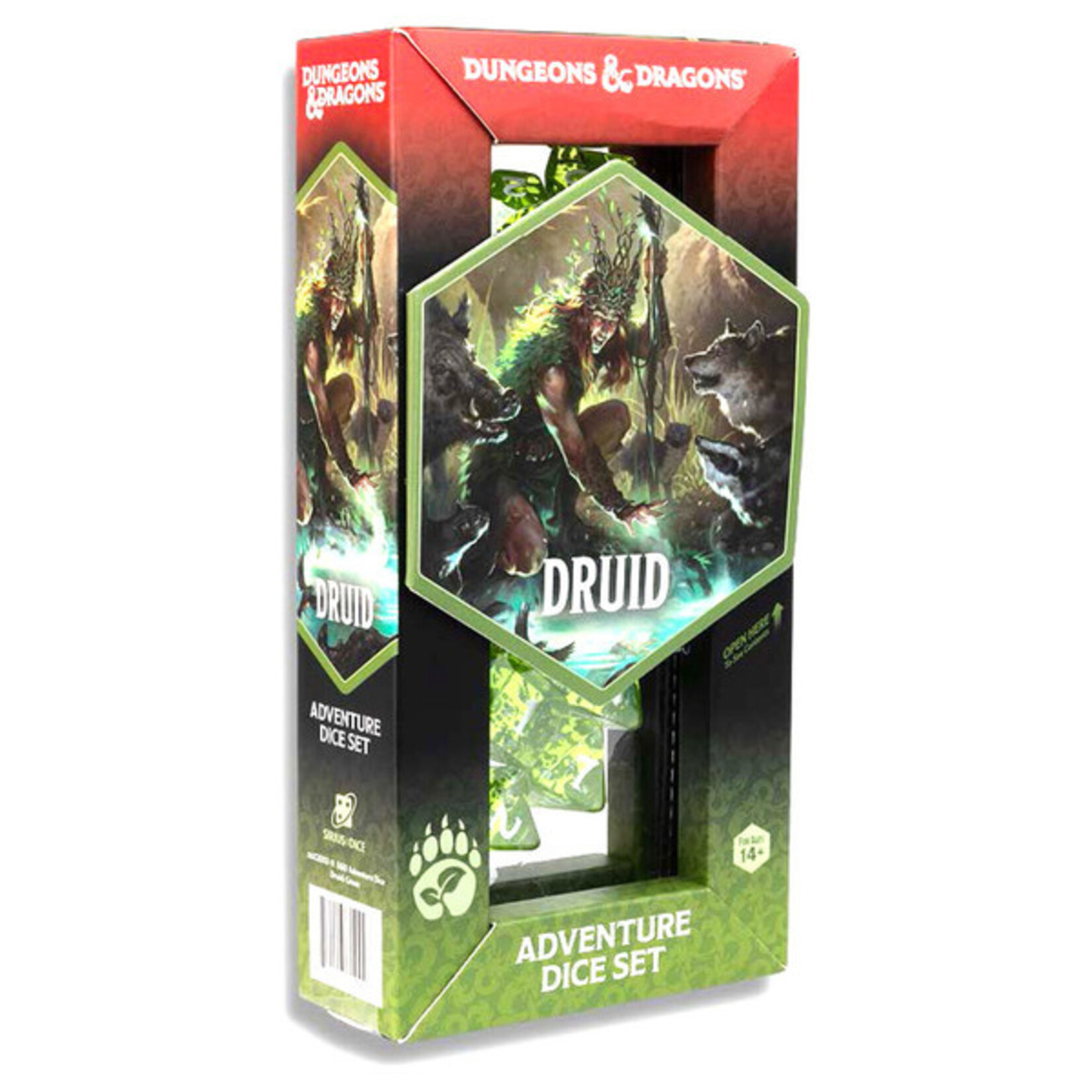 Sirius Dice D&D Adventure Dice: Druid (Green) (refresh)