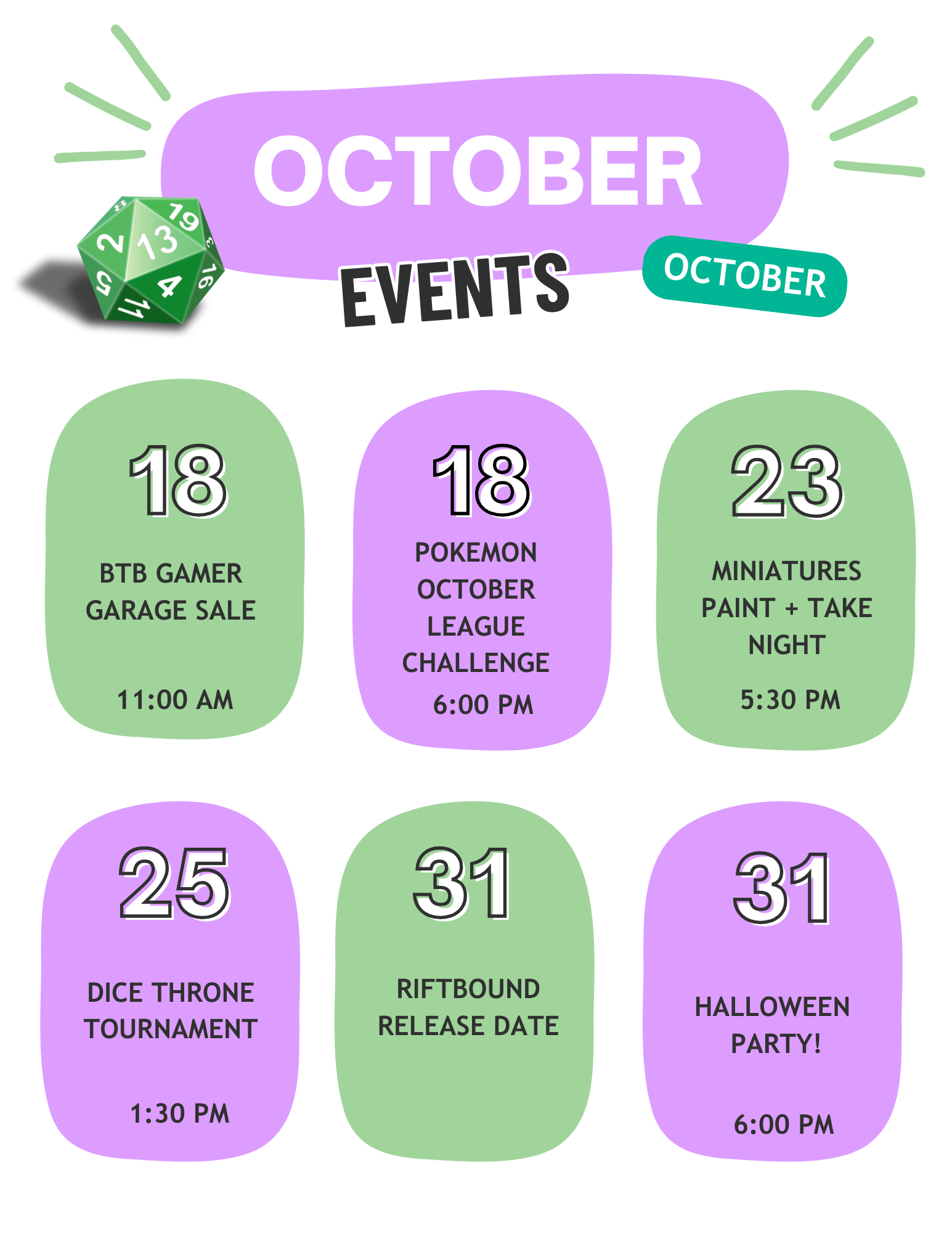 October Events