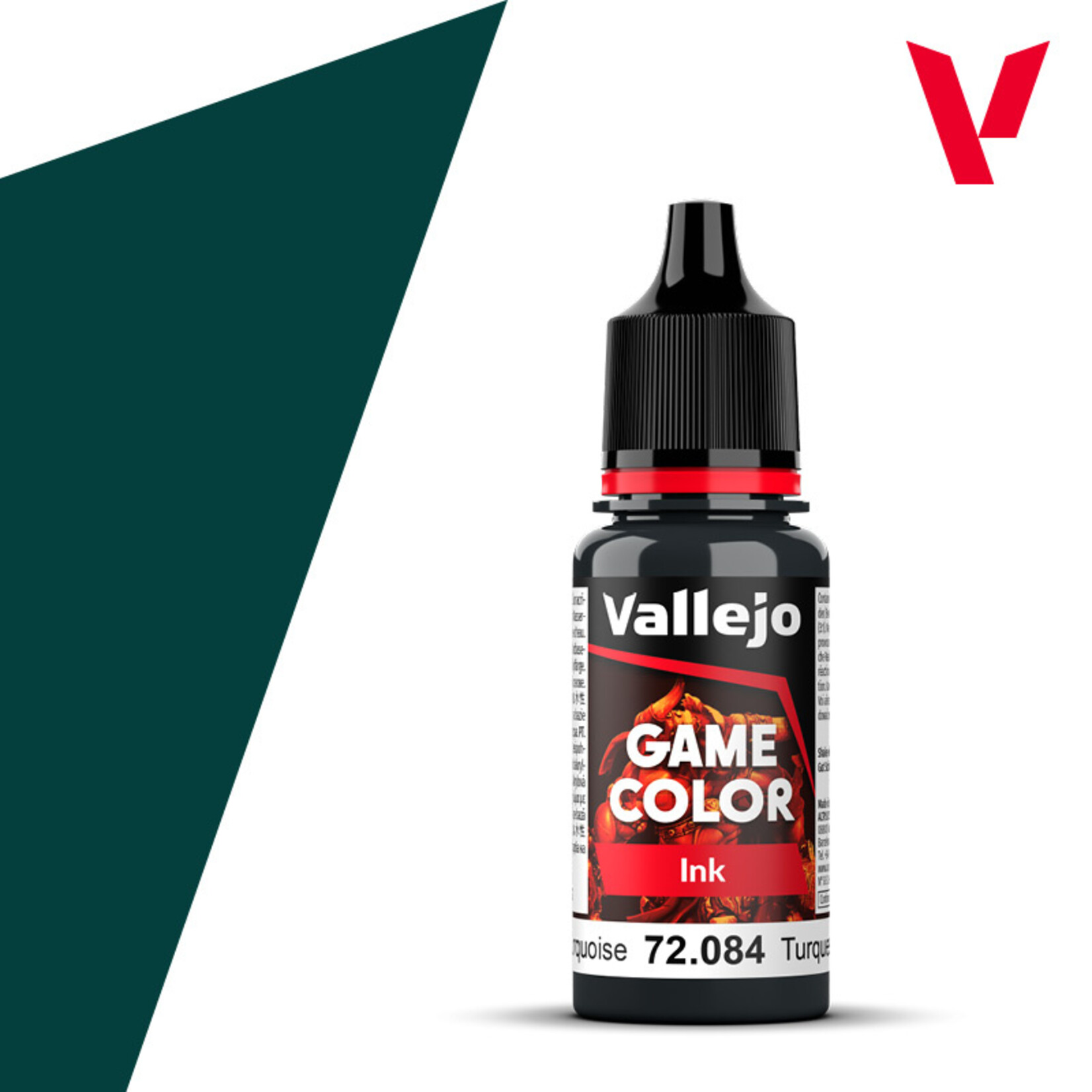 Paint: Vallejo Game Color: Ink - Dark Turquoise