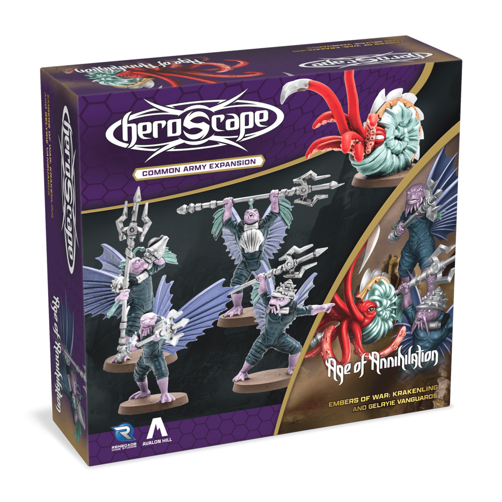 Renegade Games Heroscape: Army Expansion- Krakenling and Gelryie Vanguards