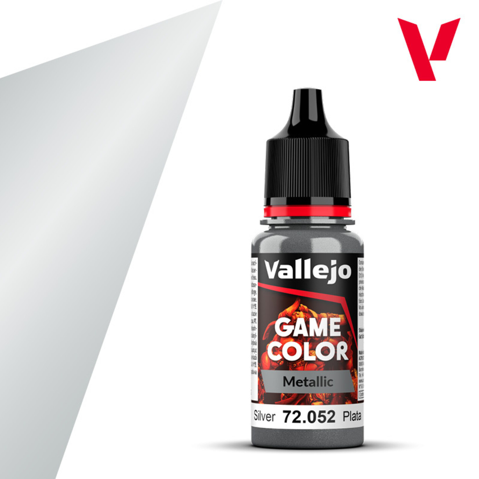 Vallejo Acrylic Paint Paint: Vallejo Game Color: Silver (Metallic)