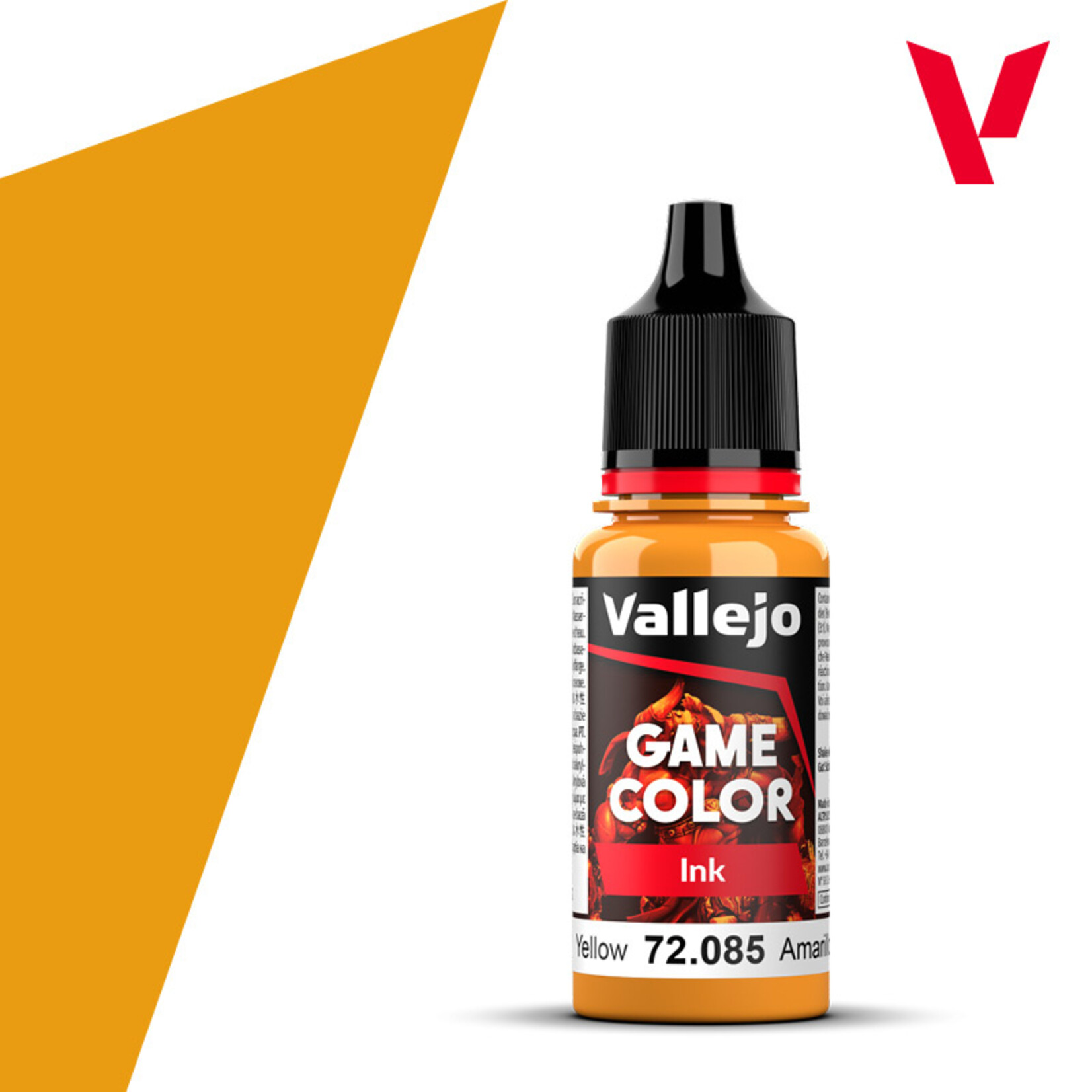 Paint: Vallejo Game Color: Ink - Yellow