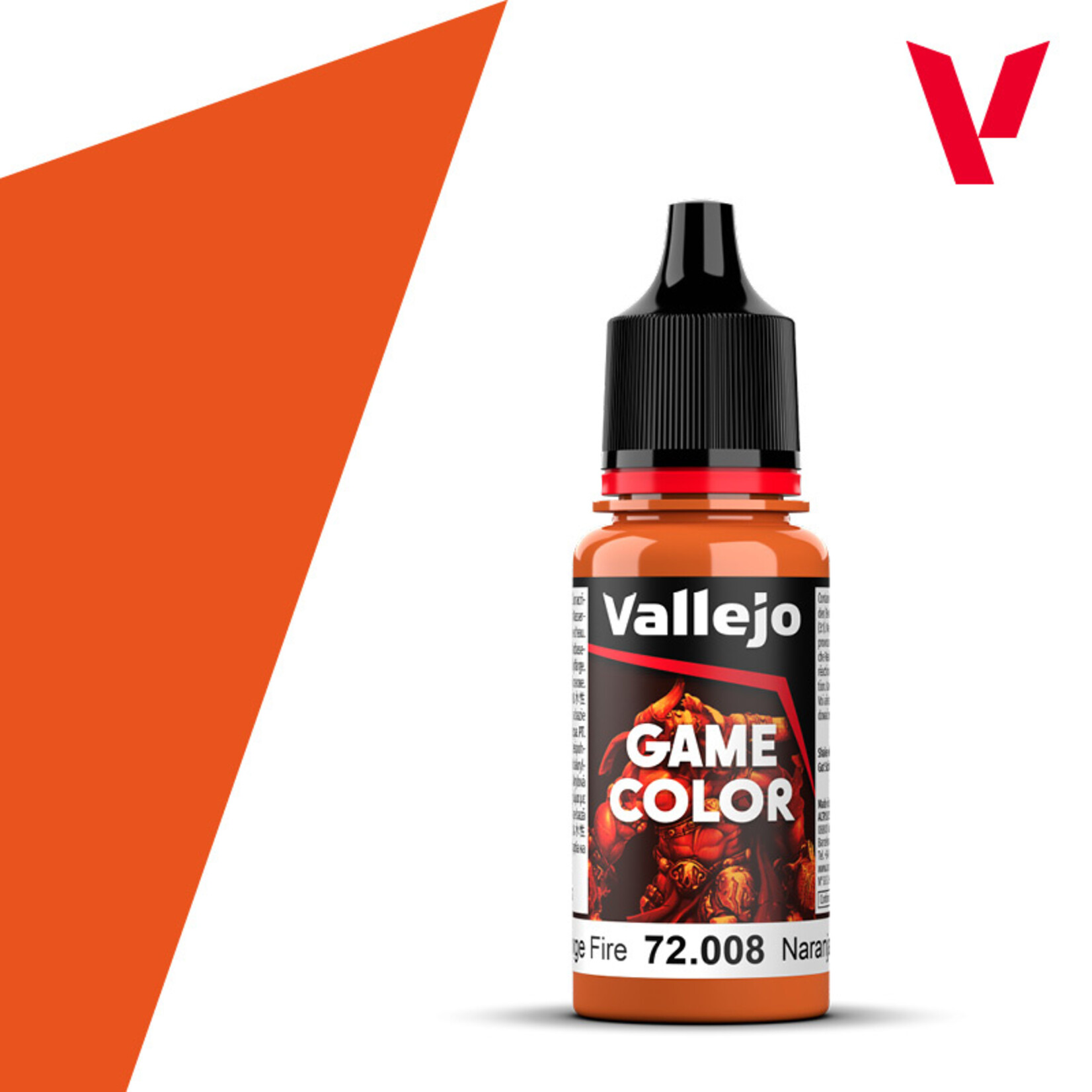 Vallejo Acrylic Paint Paint: Vallejo Game Color: Orange Fire