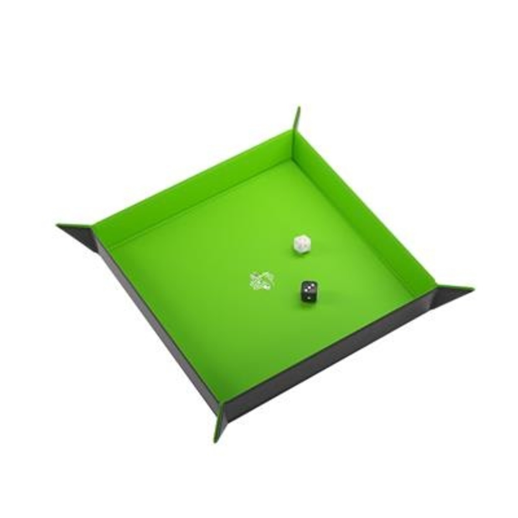 Gamegenic Gamegenic: Magnetic Dice Tray - Square Black/Green