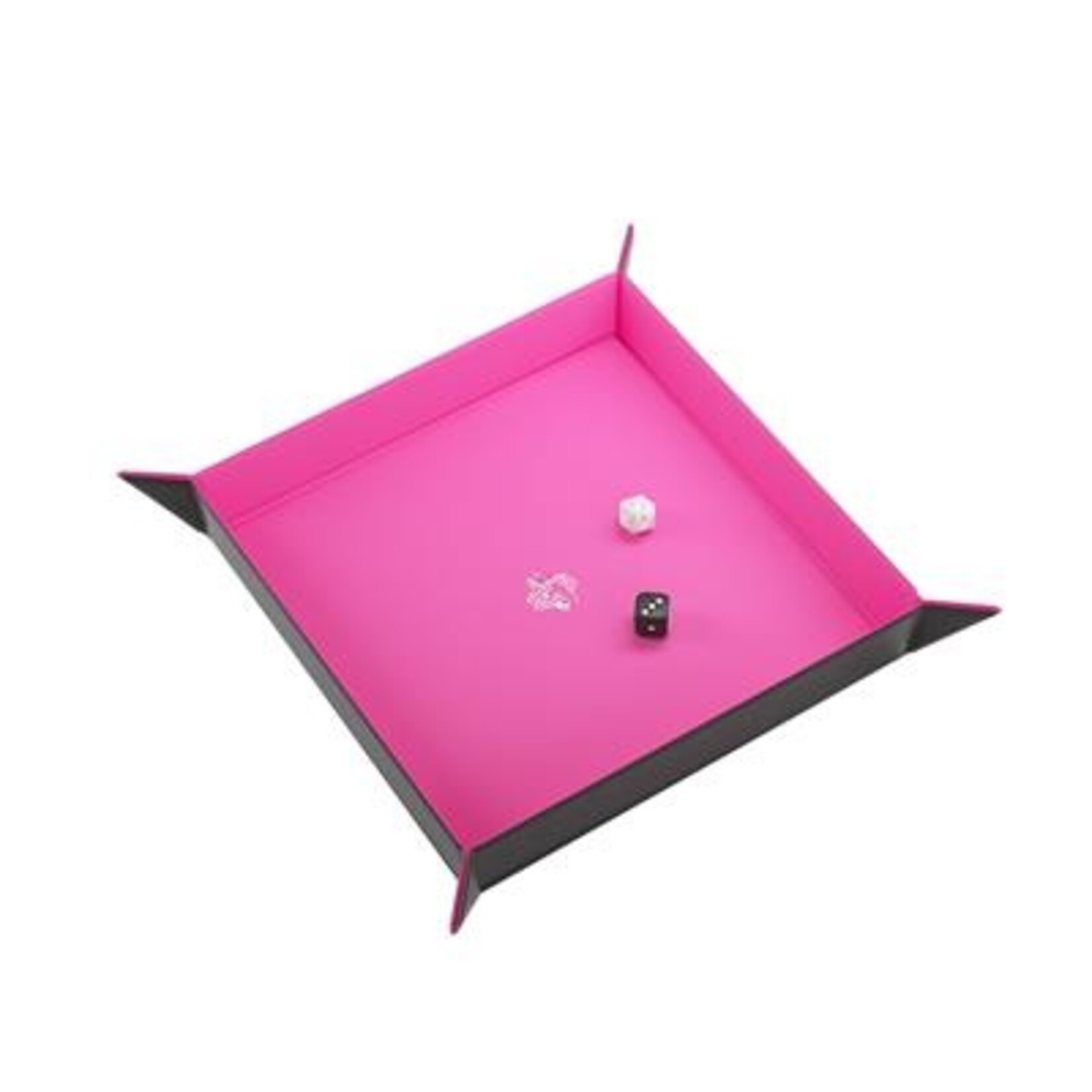 Gamegenic Gamegenic: Magnetic Dice Tray - Square Black/Pink