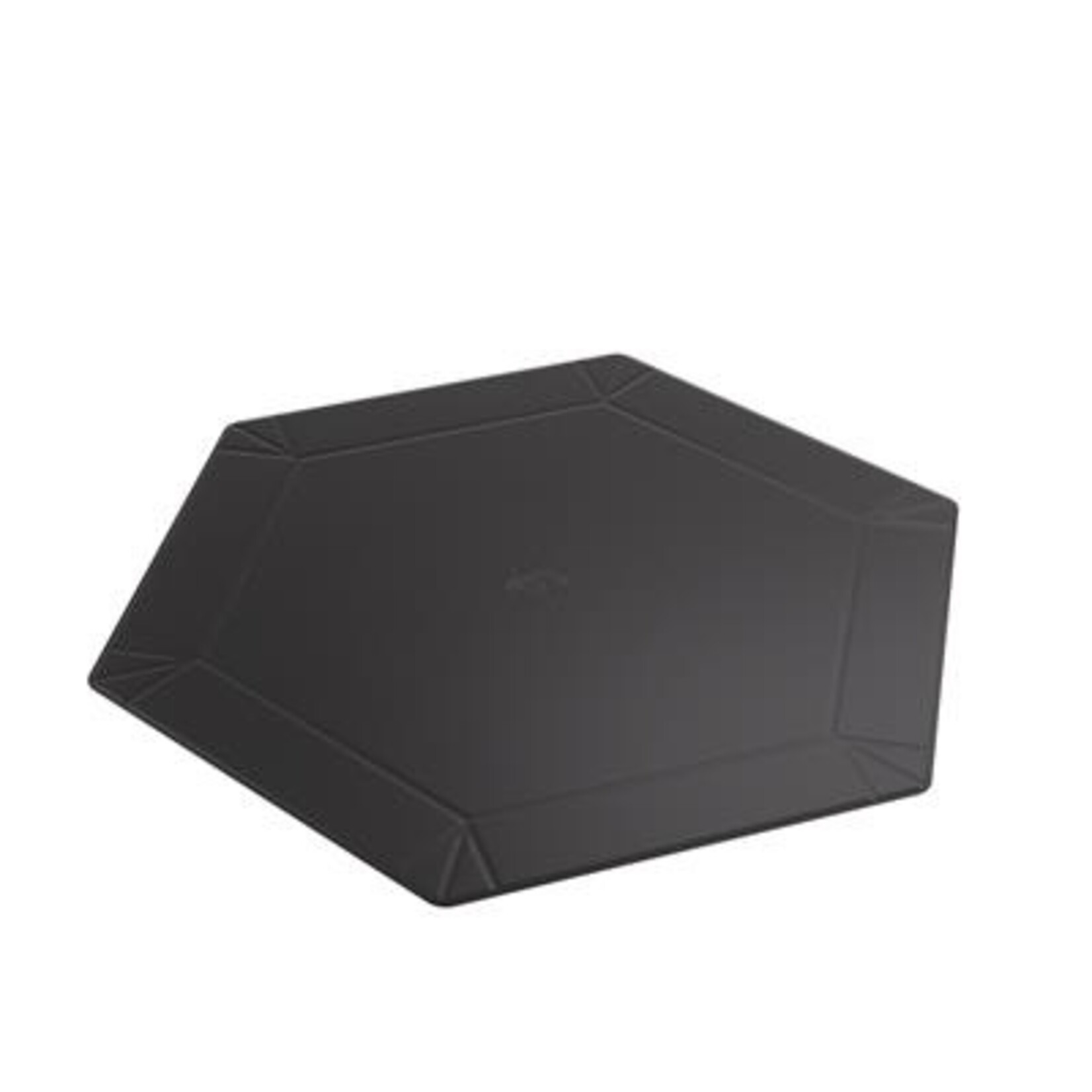 Gamegenic Gamegenic: Magnetic Dice Tray - Hexagonal Black/Gray