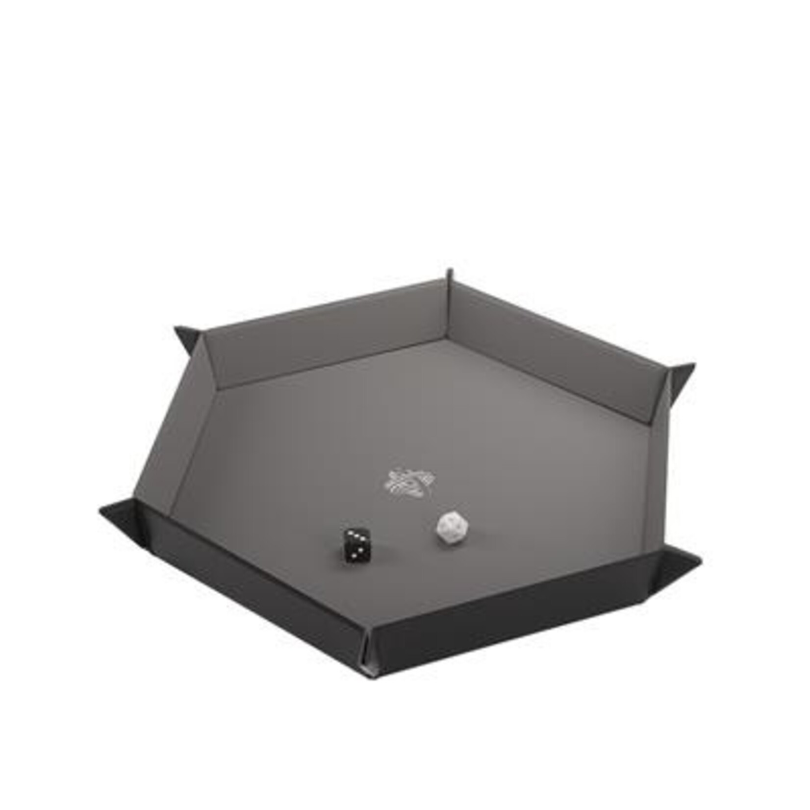 Gamegenic Gamegenic: Magnetic Dice Tray - Hexagonal Black/Gray