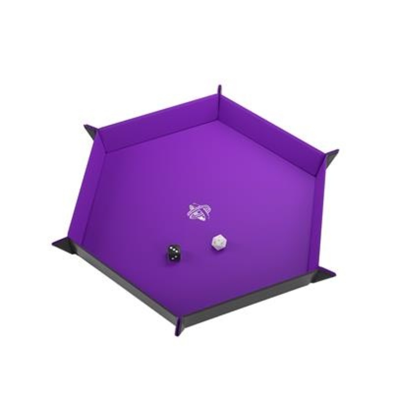 Gamegenic Gamegenic: Magnetic Dice Tray - Hexagonal Black/Purple