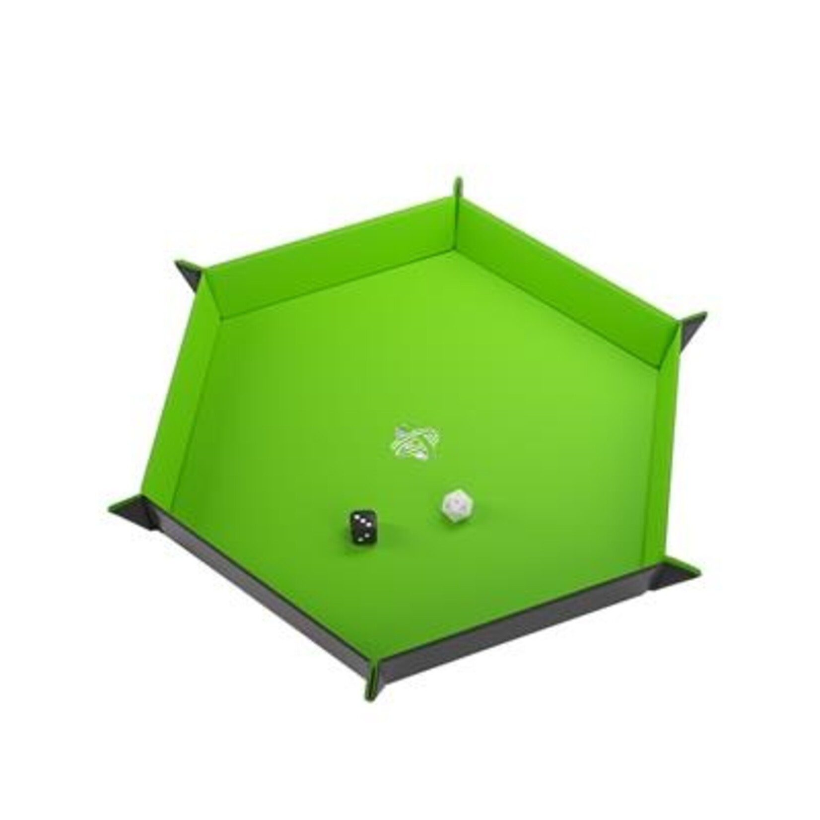 Gamegenic Gamegenic: Magnetic Dice Tray - Hexagonal Black/Green
