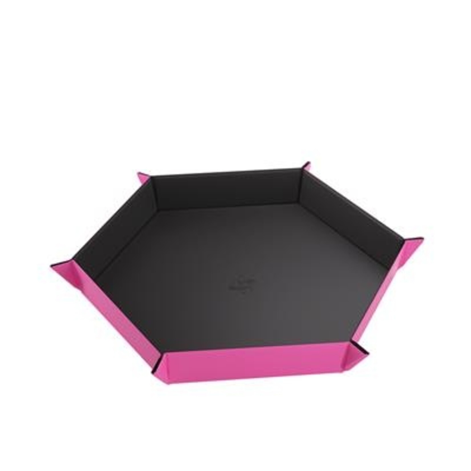 Gamegenic Gamegenic: Magnetic Dice Tray - Hexagonal Black/Pink