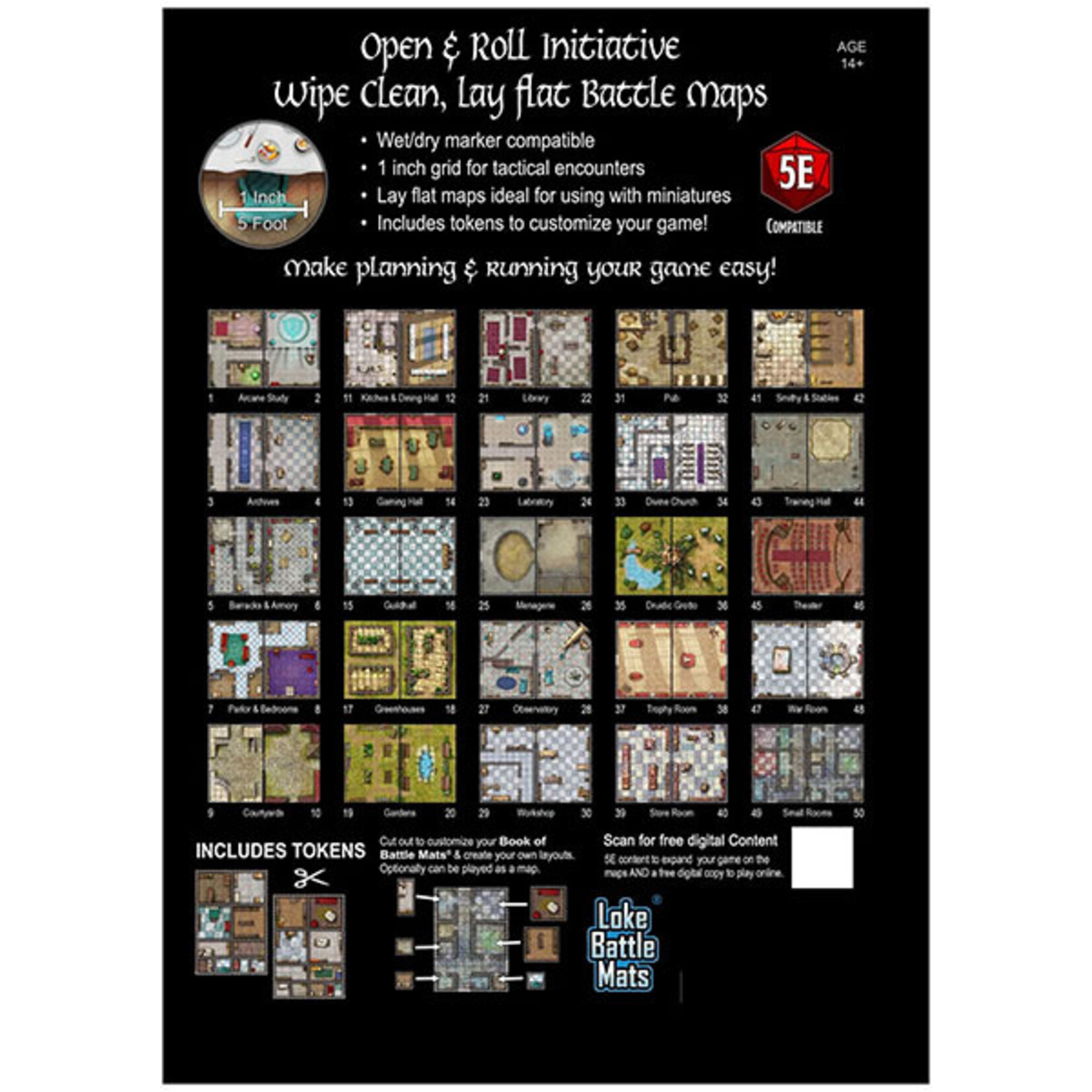 Loke Battle Mats Big Book of Battle Mats- Bastions and Strongholds