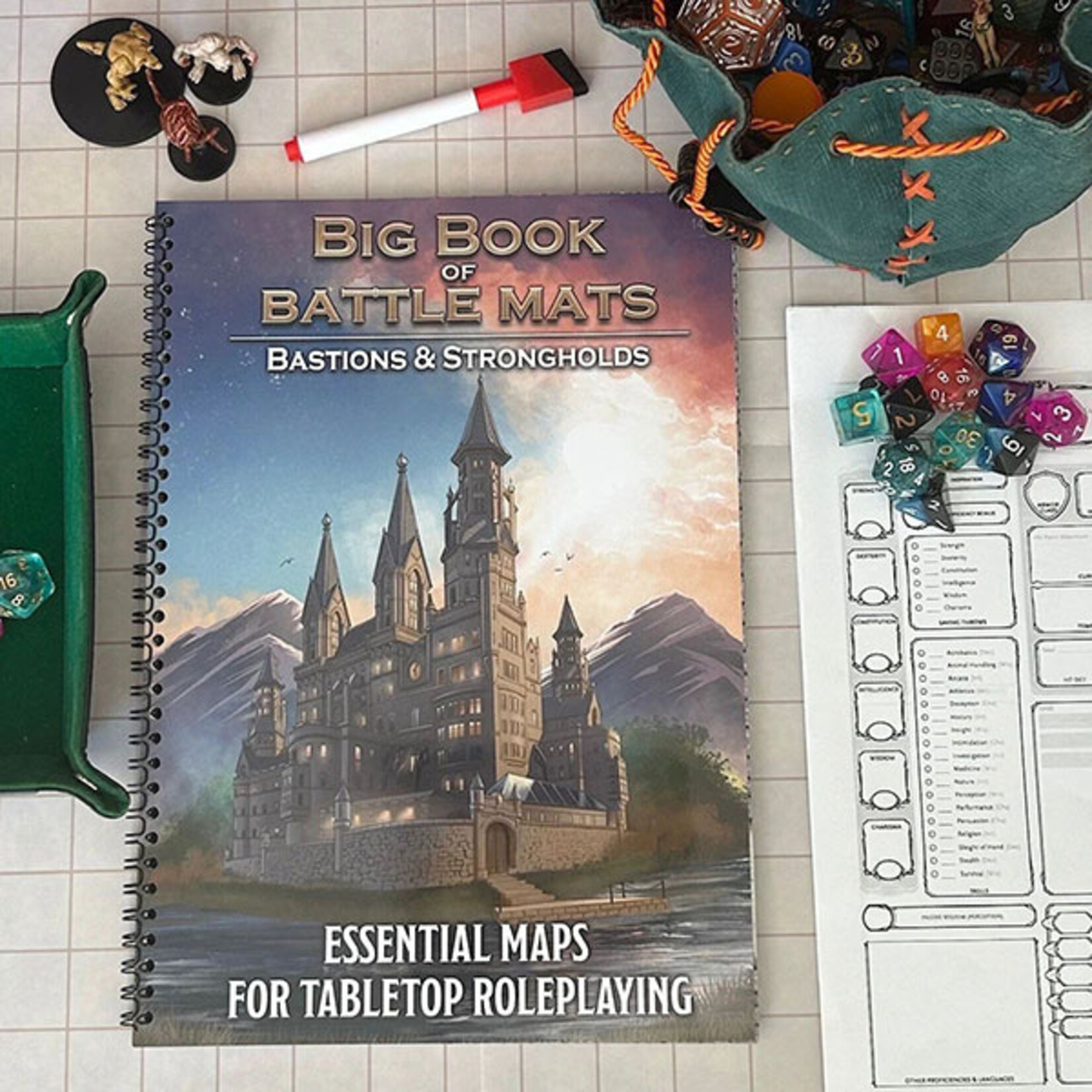 Loke Battle Mats Battle Mat: Big Book of Battle Mats- Bastions and Strongholds