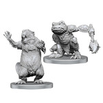 Wizkids Pathfinder Battles Deep Cuts Miniatures:  Boggard Scout & Castoroides (W26)