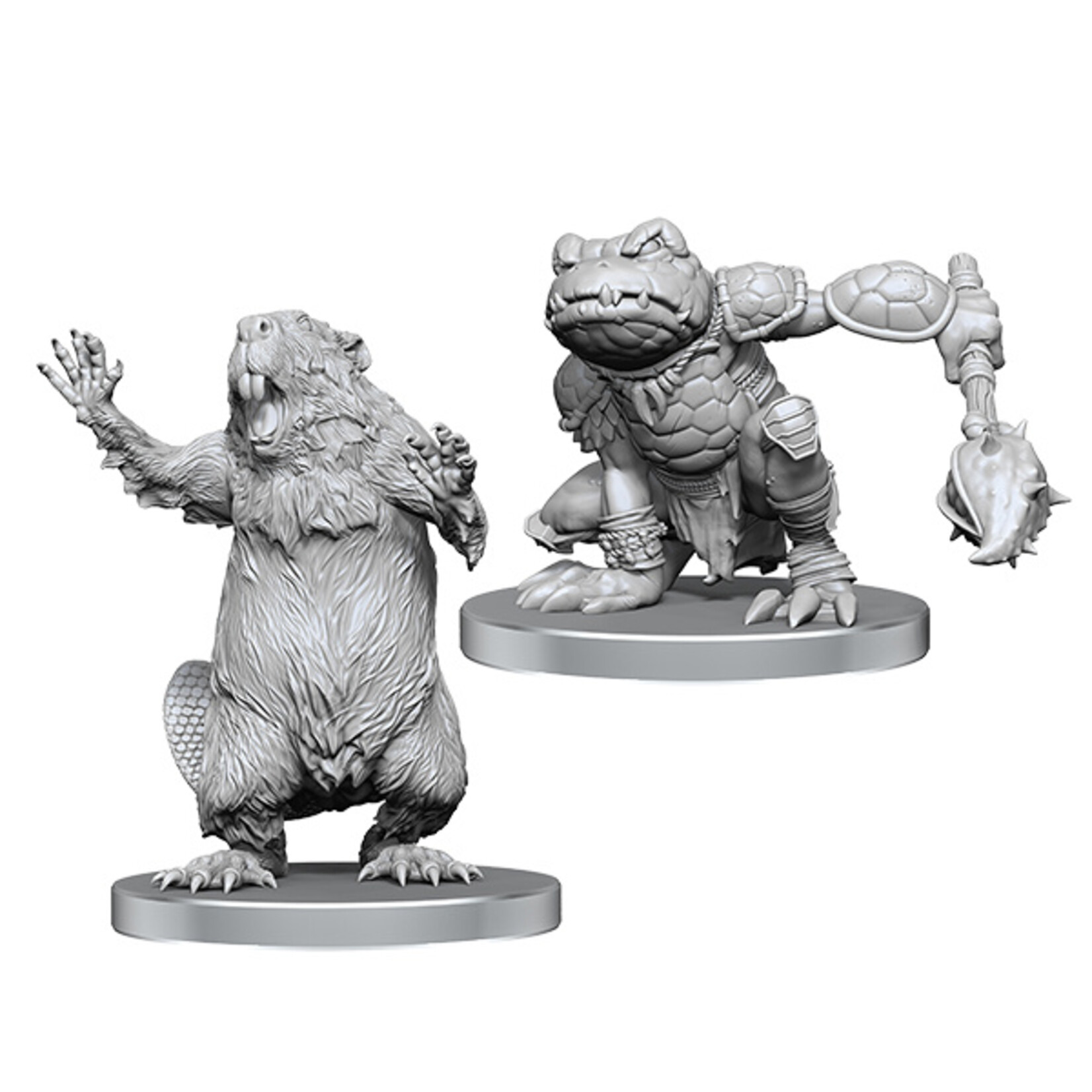 Wizkids Pathfinder Battles Deep Cuts Miniatures: W26- Boggard Scout & Castoroides