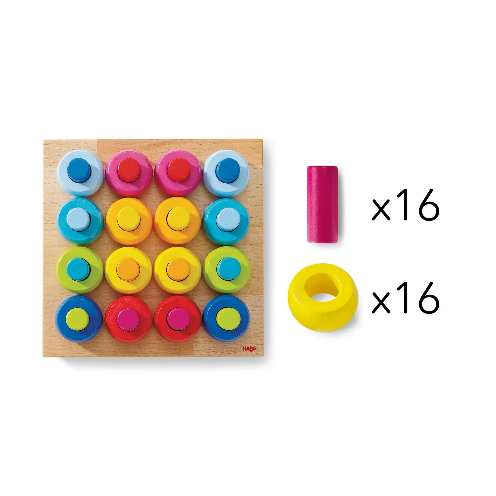 HABA Rainbow Whirls Sorting and Stacking Game