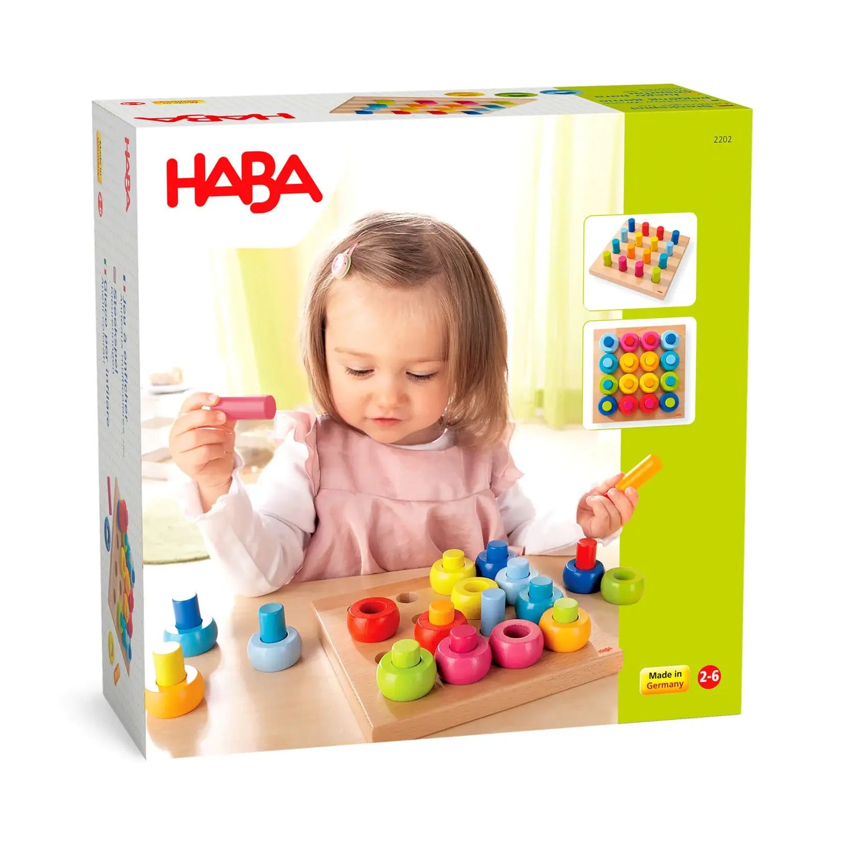 HABA Rainbow Whirls Sorting and Stacking Game