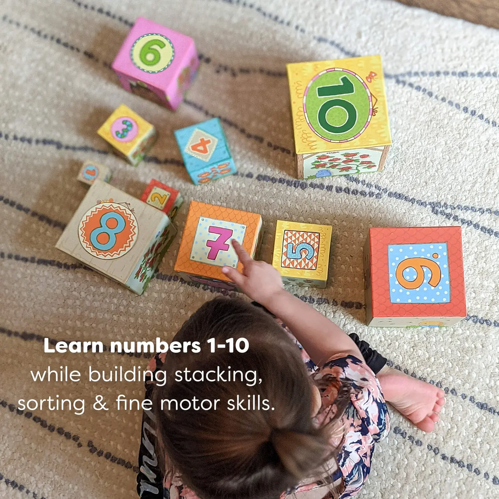 HABA On the Farm Cardboard Stacking & Nesting Cubes