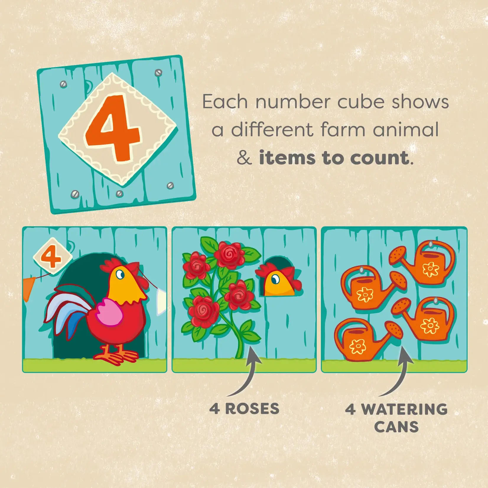 HABA On the Farm Cardboard Stacking & Nesting Cubes