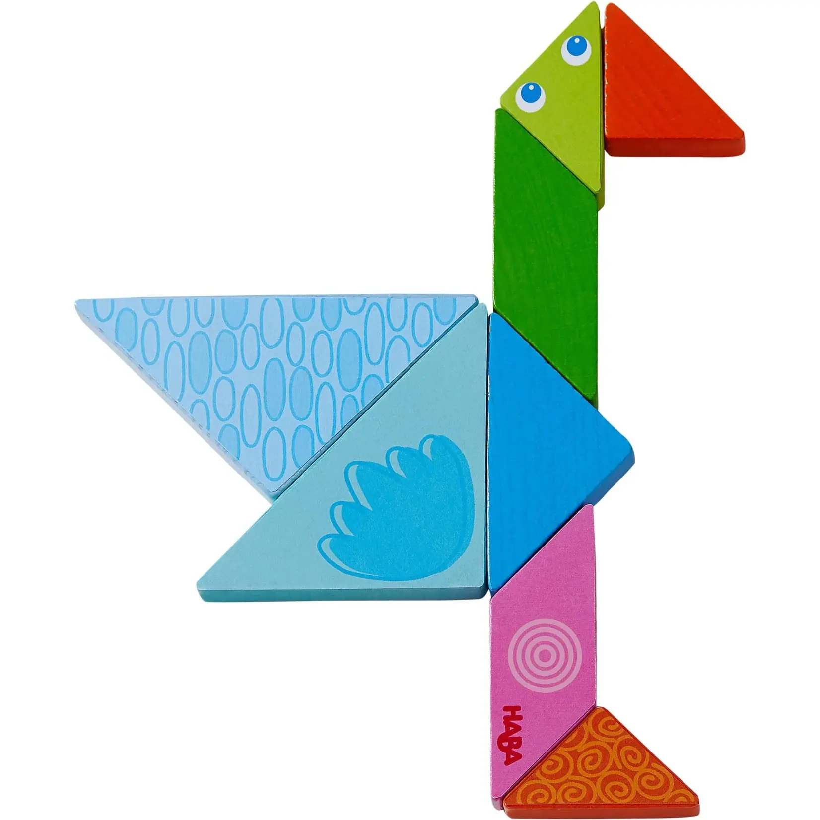 HABA Arranging Game Funny Faces Tangram Wooden Tiles