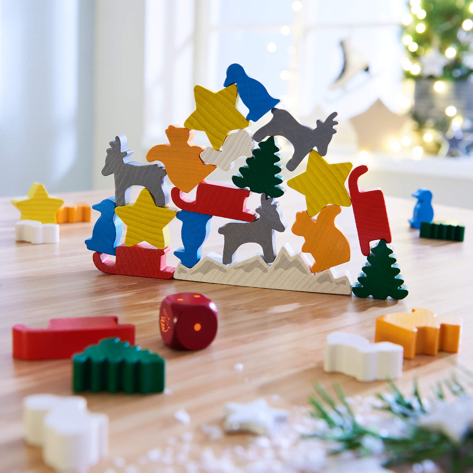 HABA Animal Upon Animal Christmas Stacking Game