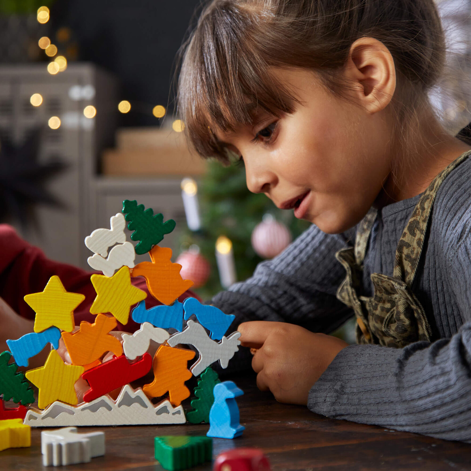 HABA Animal Upon Animal Christmas Stacking Game