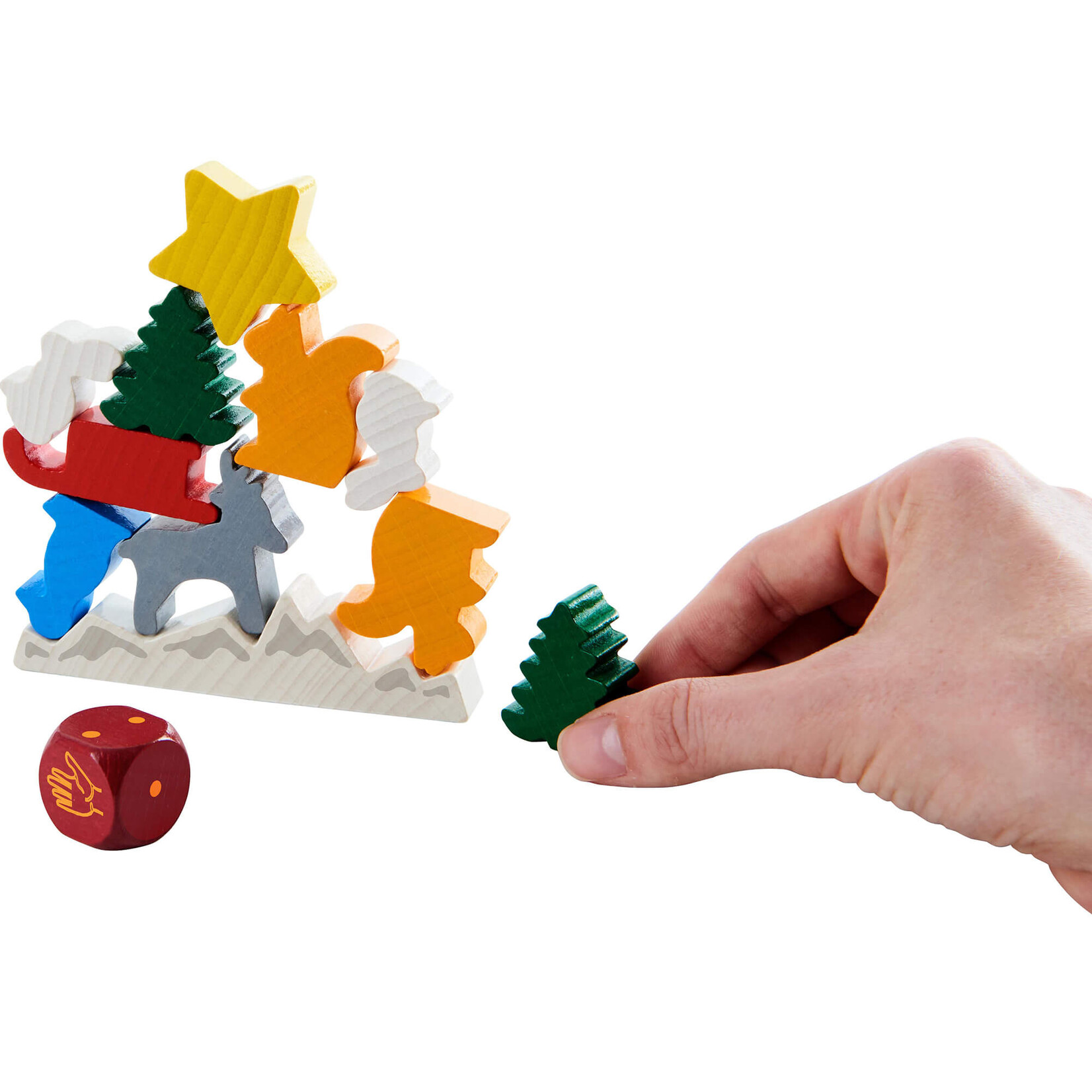 HABA Animal Upon Animal Christmas Stacking Game