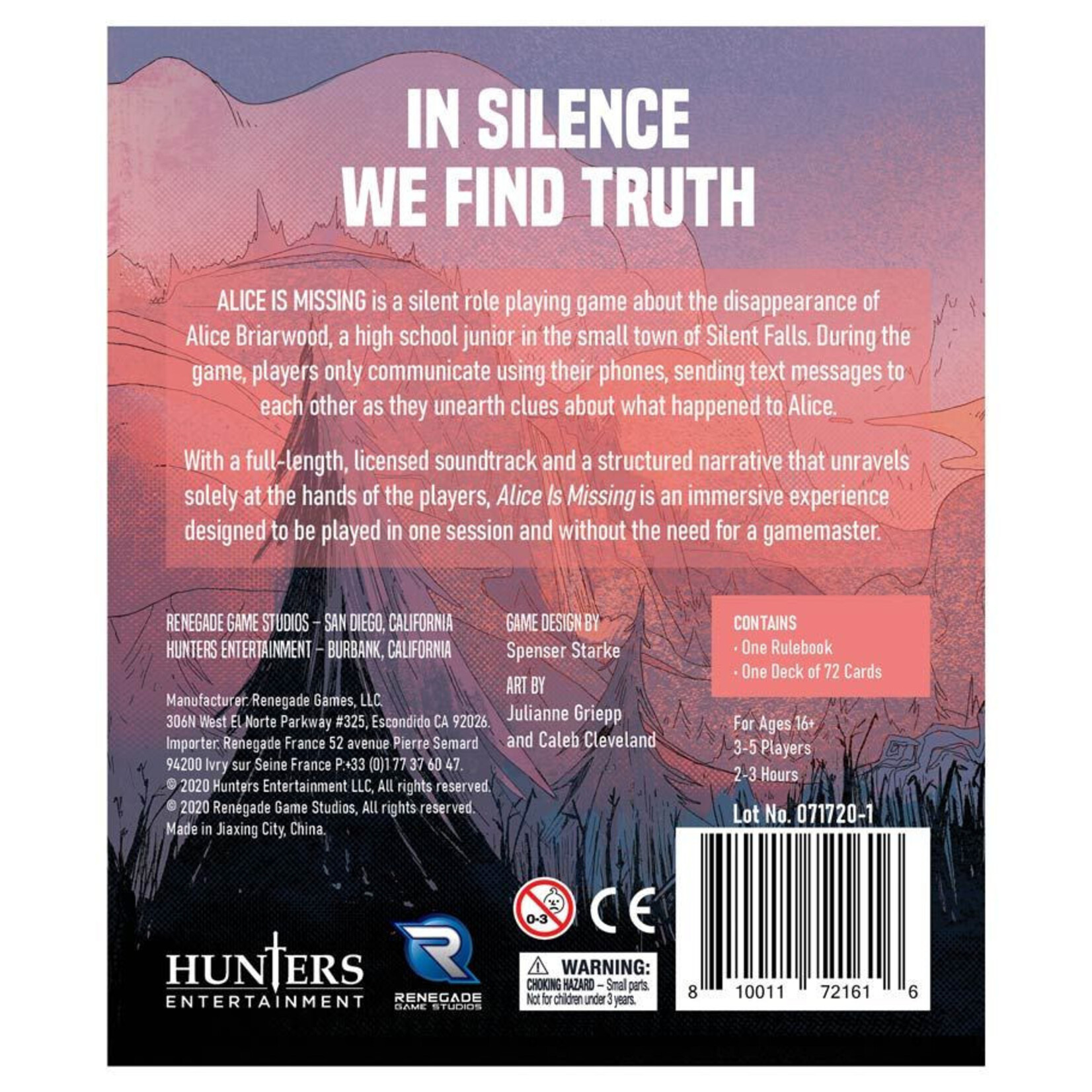 Renegade Games Alice is Missing