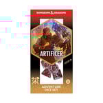 Sirius Dice D&D Adventure Dice: Artificer- Clear/Red