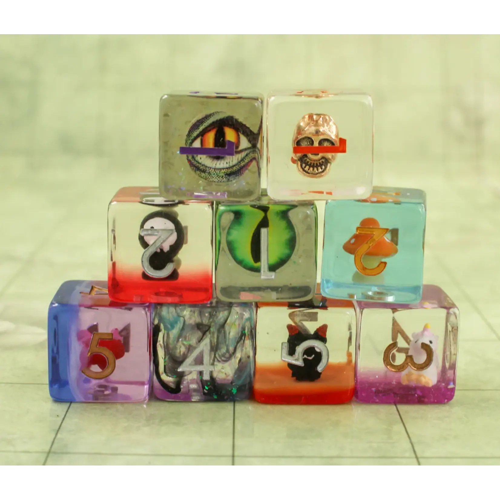 Mystery Dice Goblin Filled/Inclusion Mystery Dice Set