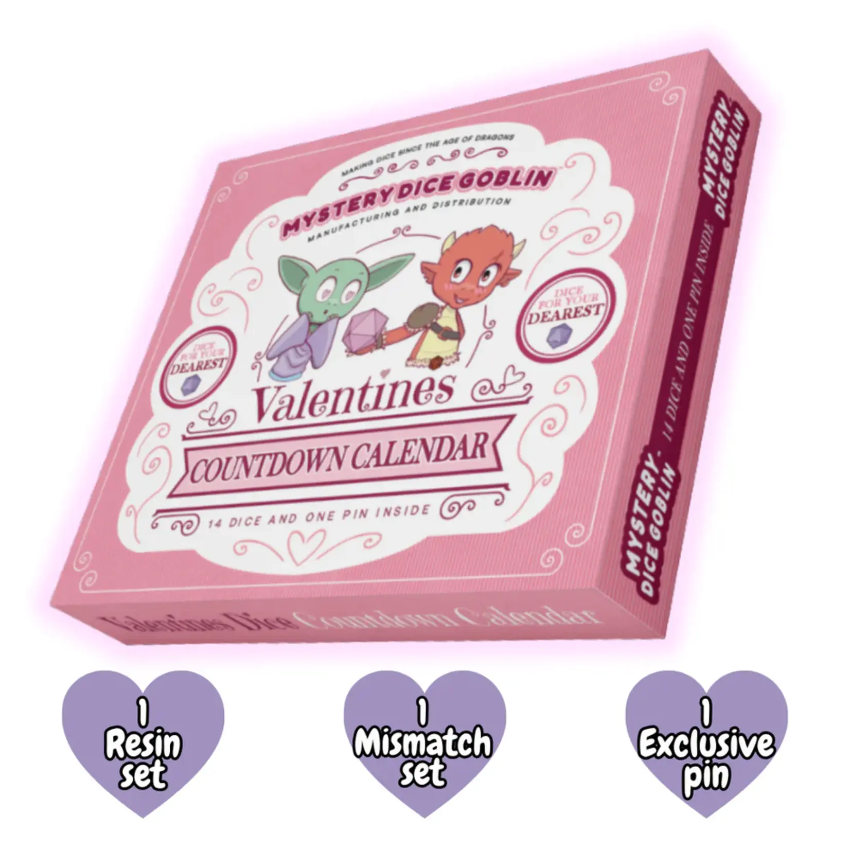 Mystery Dice Goblin Valentines Countdown Calendar