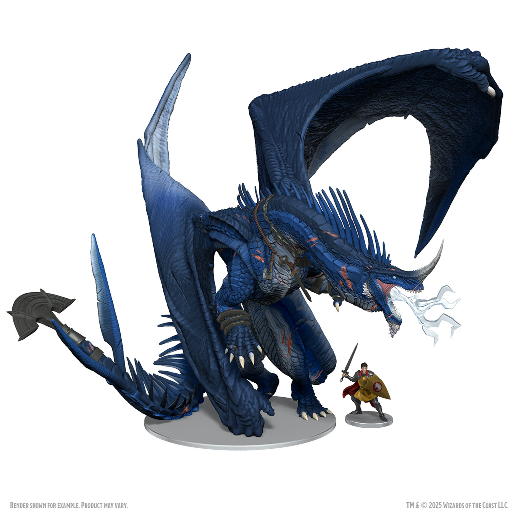Wizkids D&D Icons of the Realms: Anthradusk, Ancient Blue Dragon (Painted)