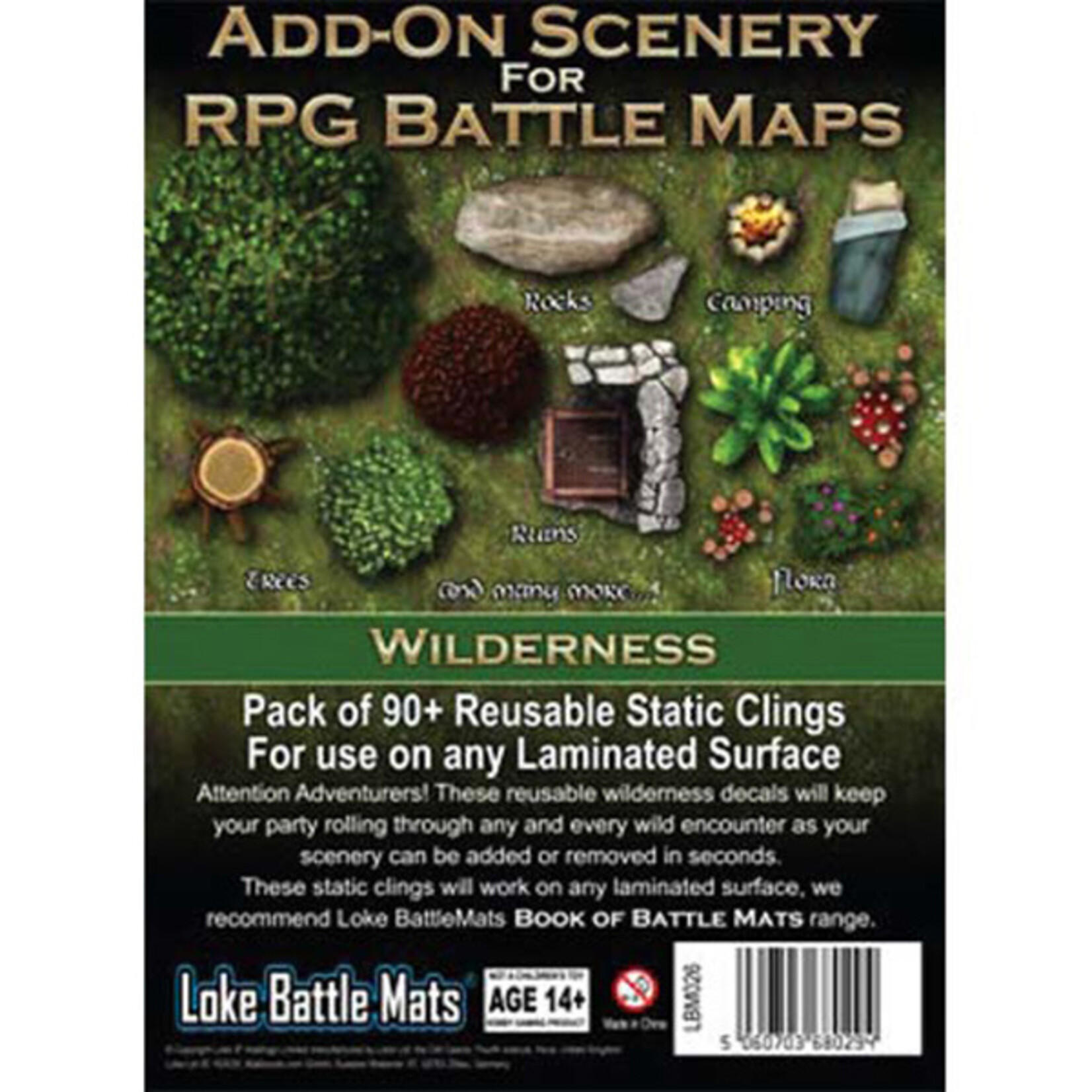 Loke Battle Mats Add On Scenery for RPG Battle Maps: Wilderness