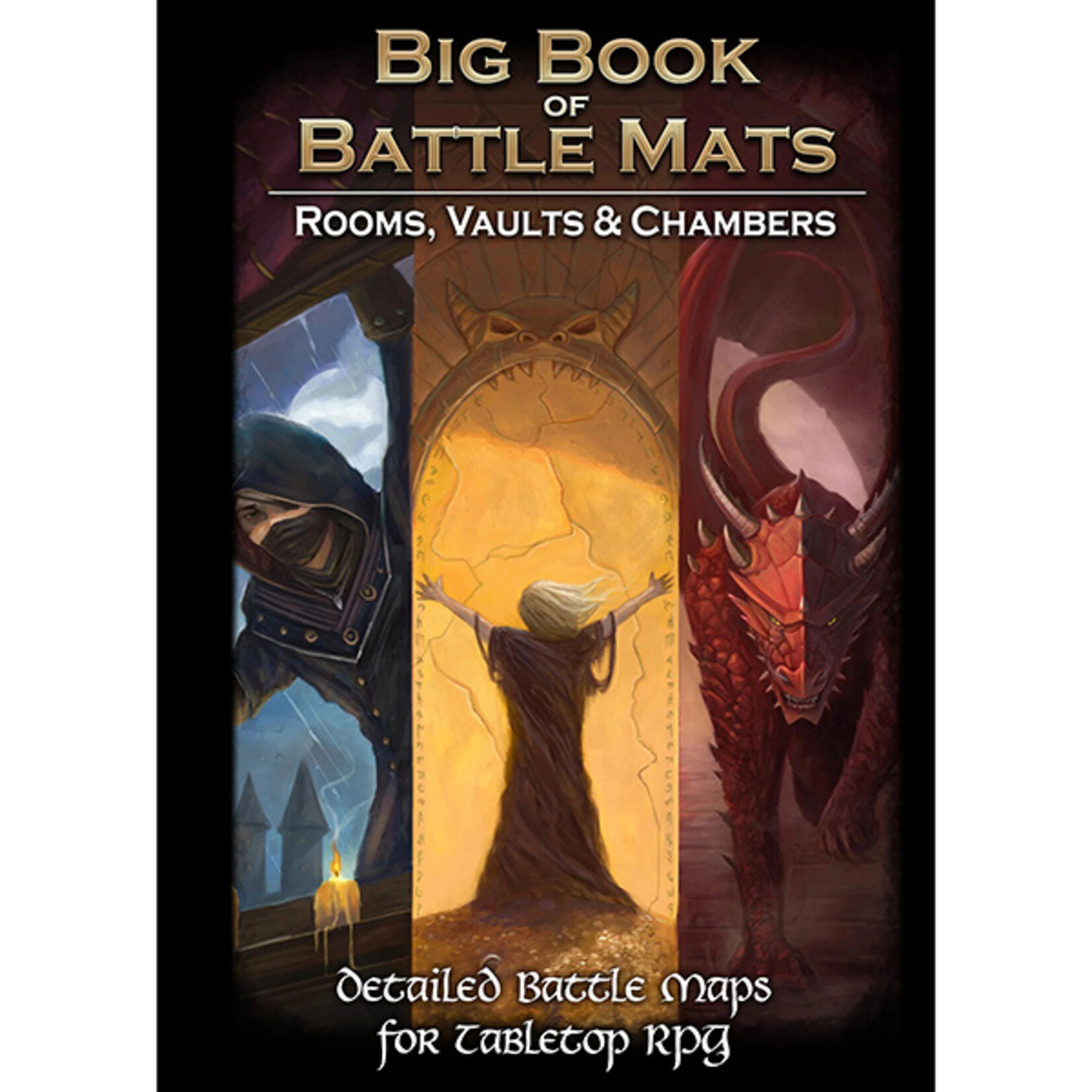 Loke Battle Mats Battle Mat: Big Book of Battle Mats- Rooms Vaults & Chambers