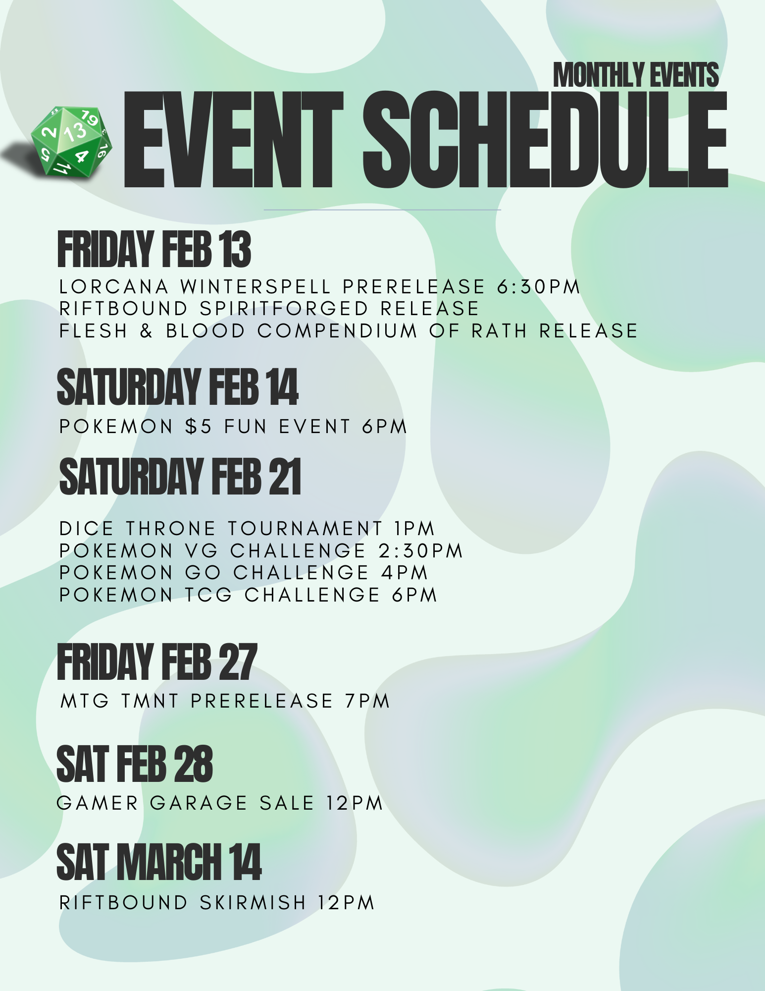 February Events