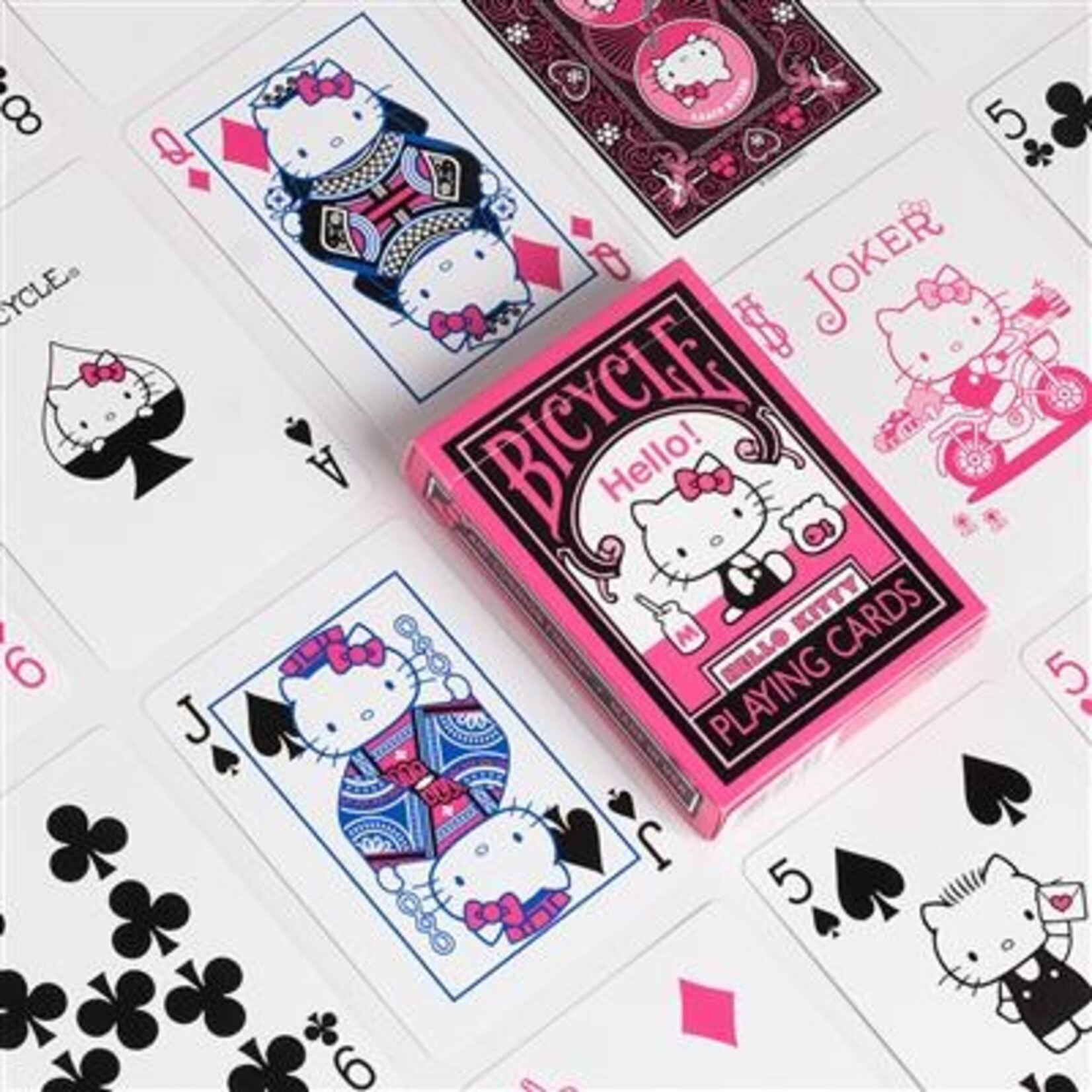 U.S. Playing Card Co. Bicycle Hello Kitty Black & Pink