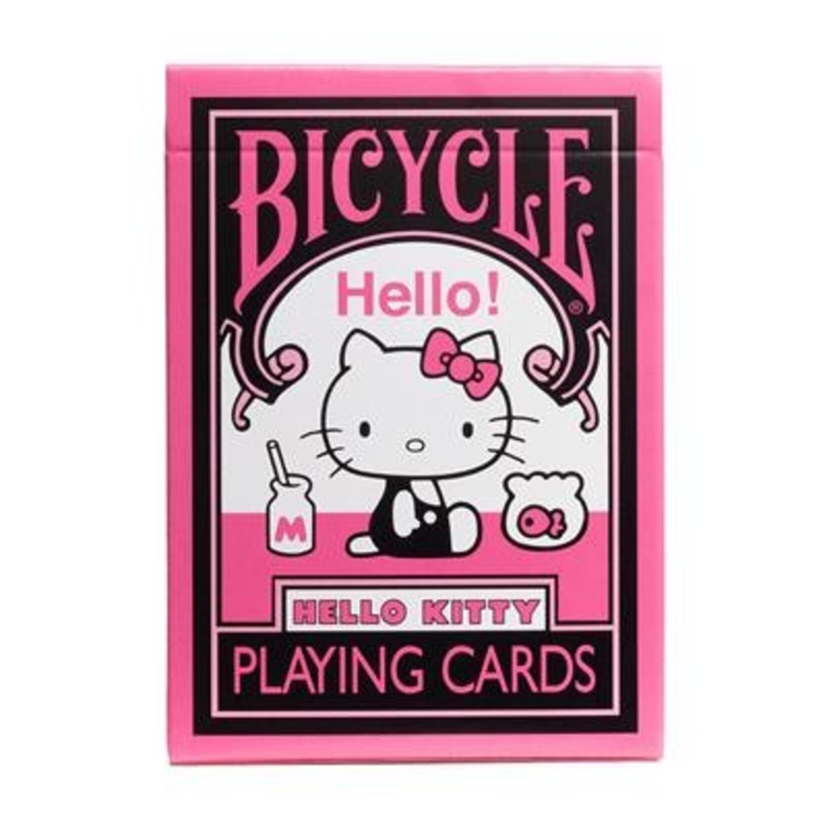 U.S. Playing Card Co. Bicycle Hello Kitty Black & Pink