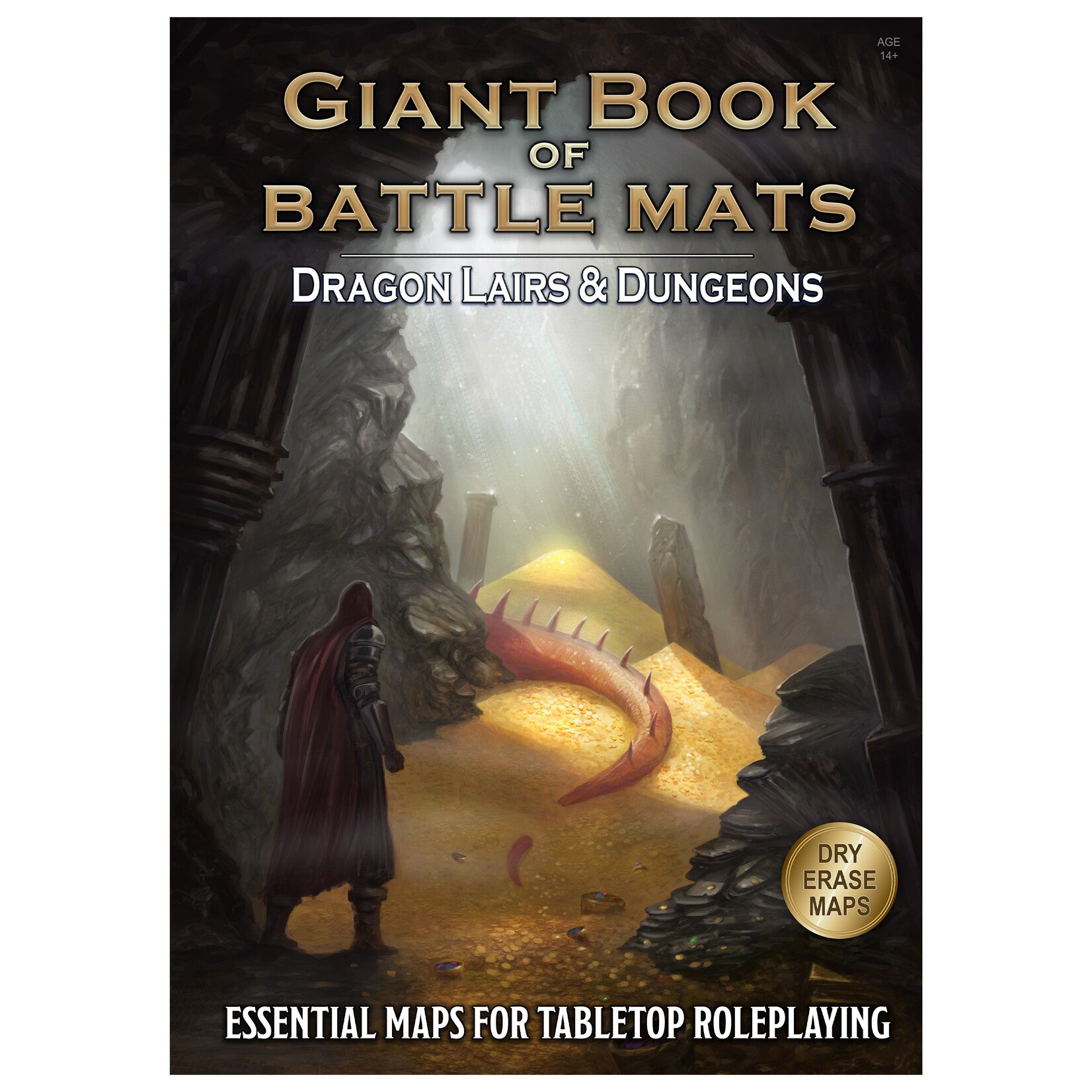 Loke Battle Mats Battle Mat: Giant Book of Battle Mats- Dragon Lairs n Dungeons