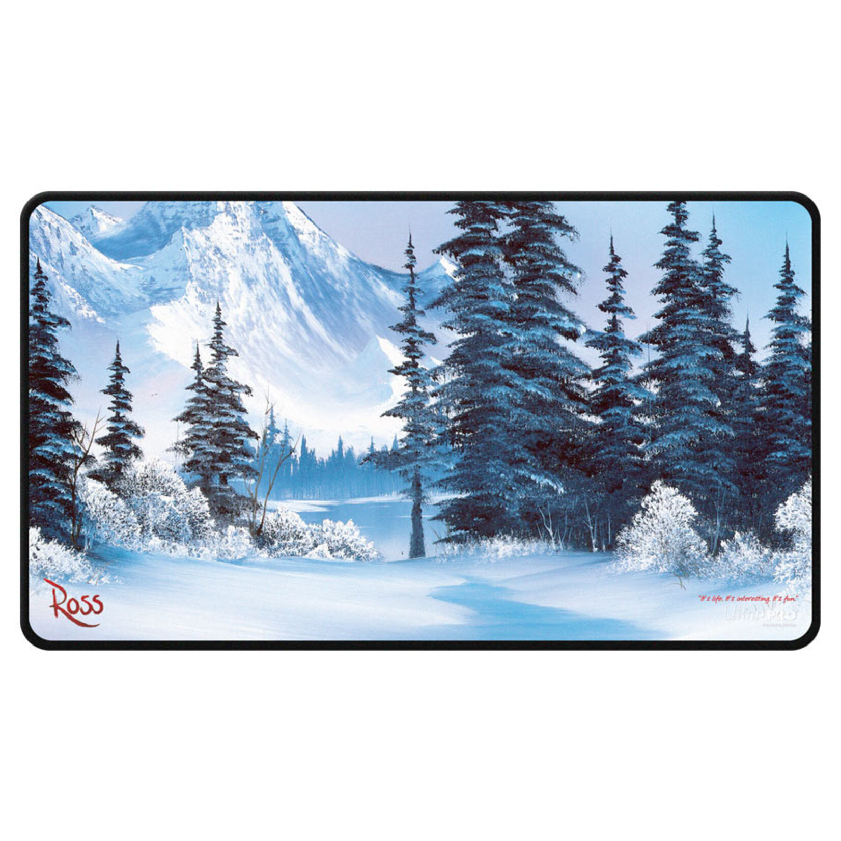 Ultra PRO Playmat: Stitched Edge: Bob Ross: Winter