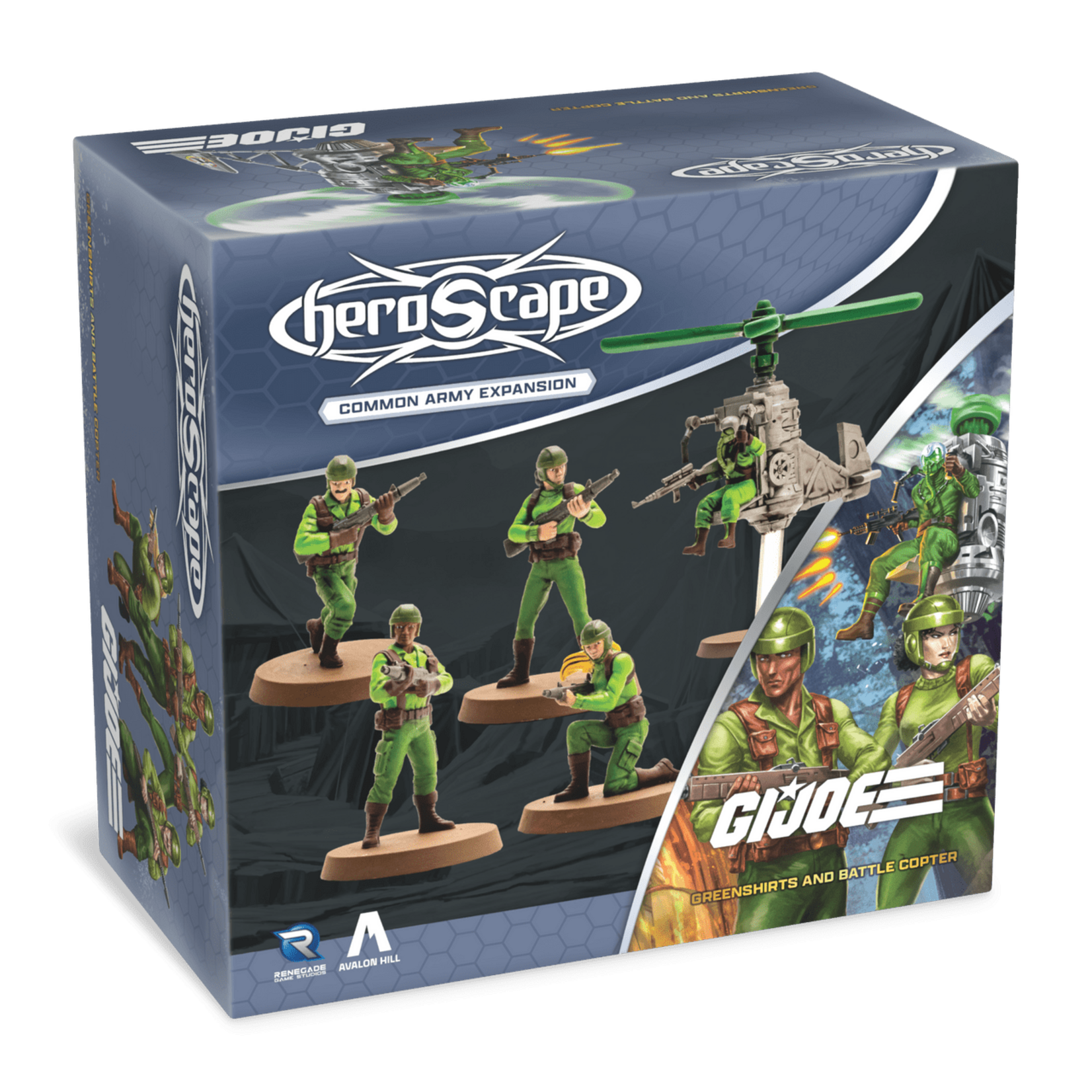 Renegade Games G.I. JOE Heroscape: Greenshirts and Battle Copter Army Expansion